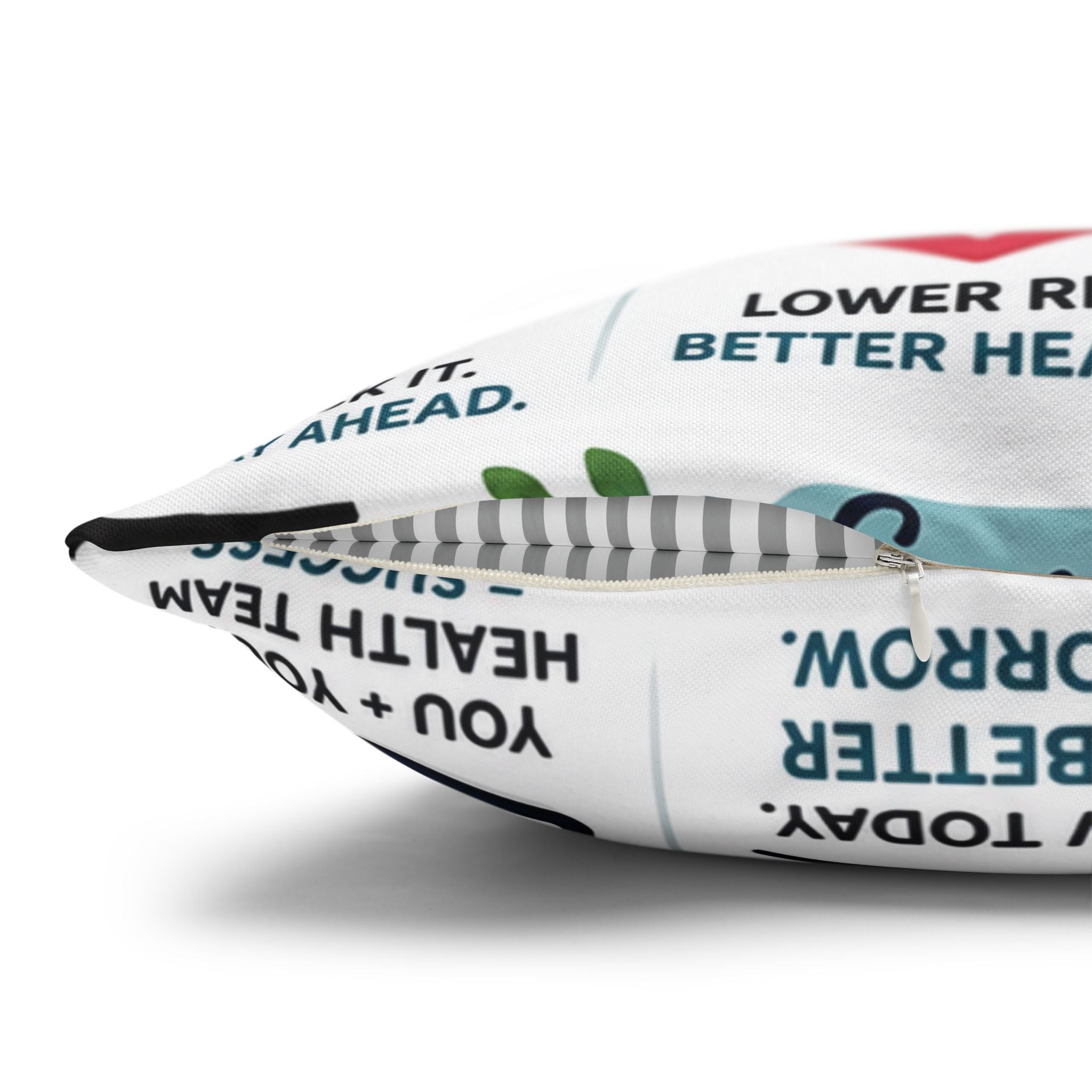 Know Your A1C Pillowcase — Diabetes Awareness Decorative Throw Pillow