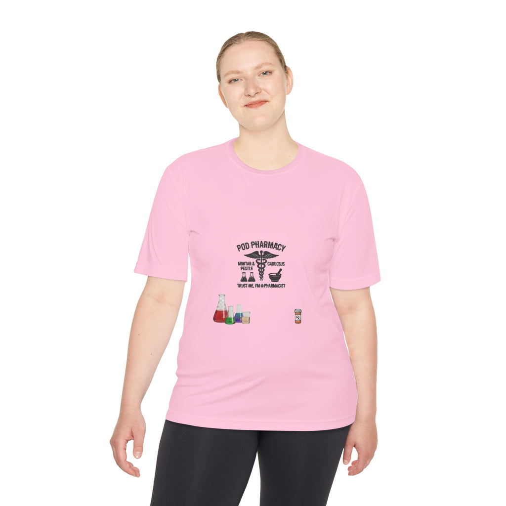 Lab Tech Tee — 'PhD Pharmacy' Science Beakers Graphic Shirt