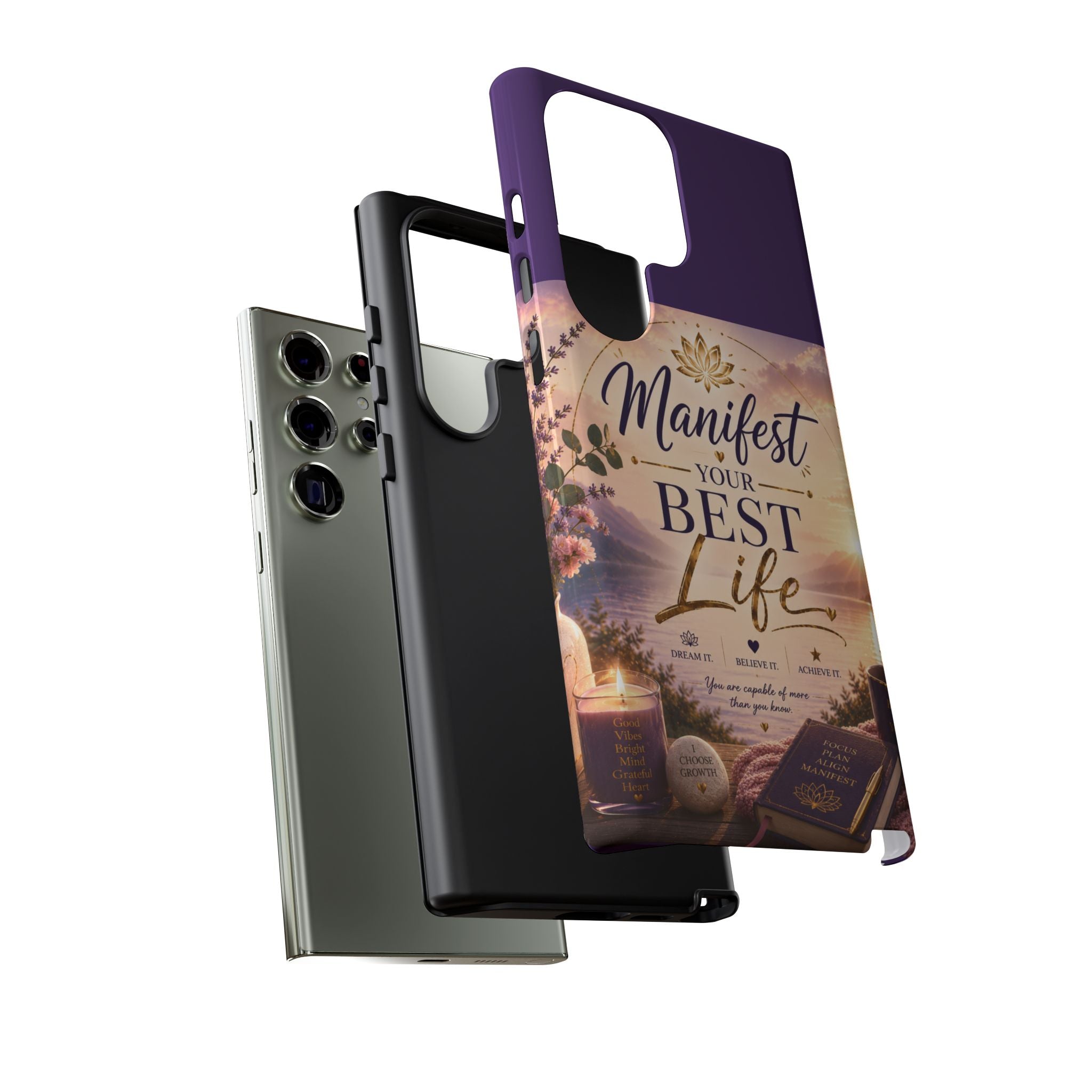 Manifest Your Best Life Phone Case — Inspirational Spiritual Protective Cover