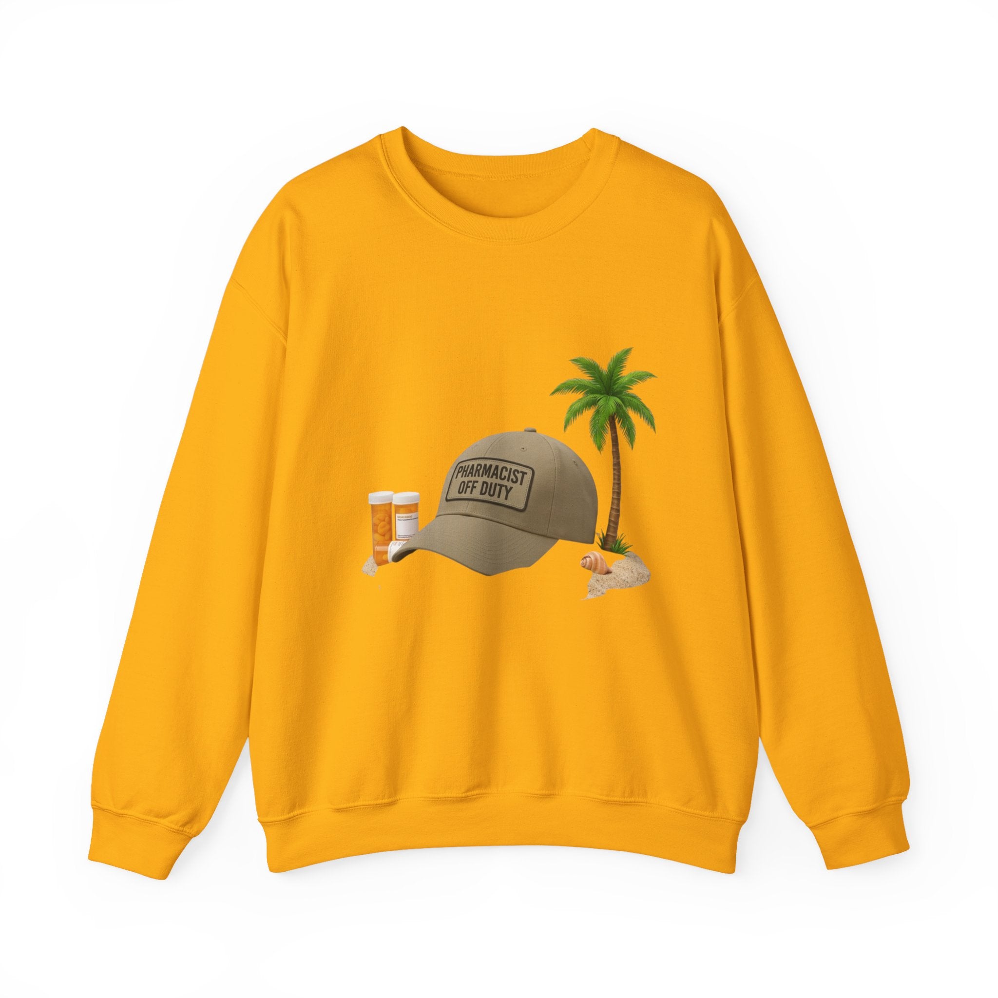 Vacation Vibes Sweatshirt — 'Pharmacist Off Duty' Palm Tree Travel Crewneck