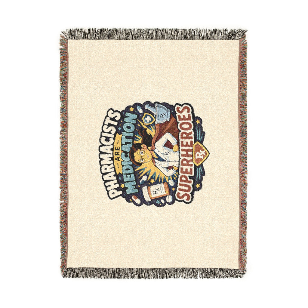 Pharmacists Are Superheroes Woven Blanket