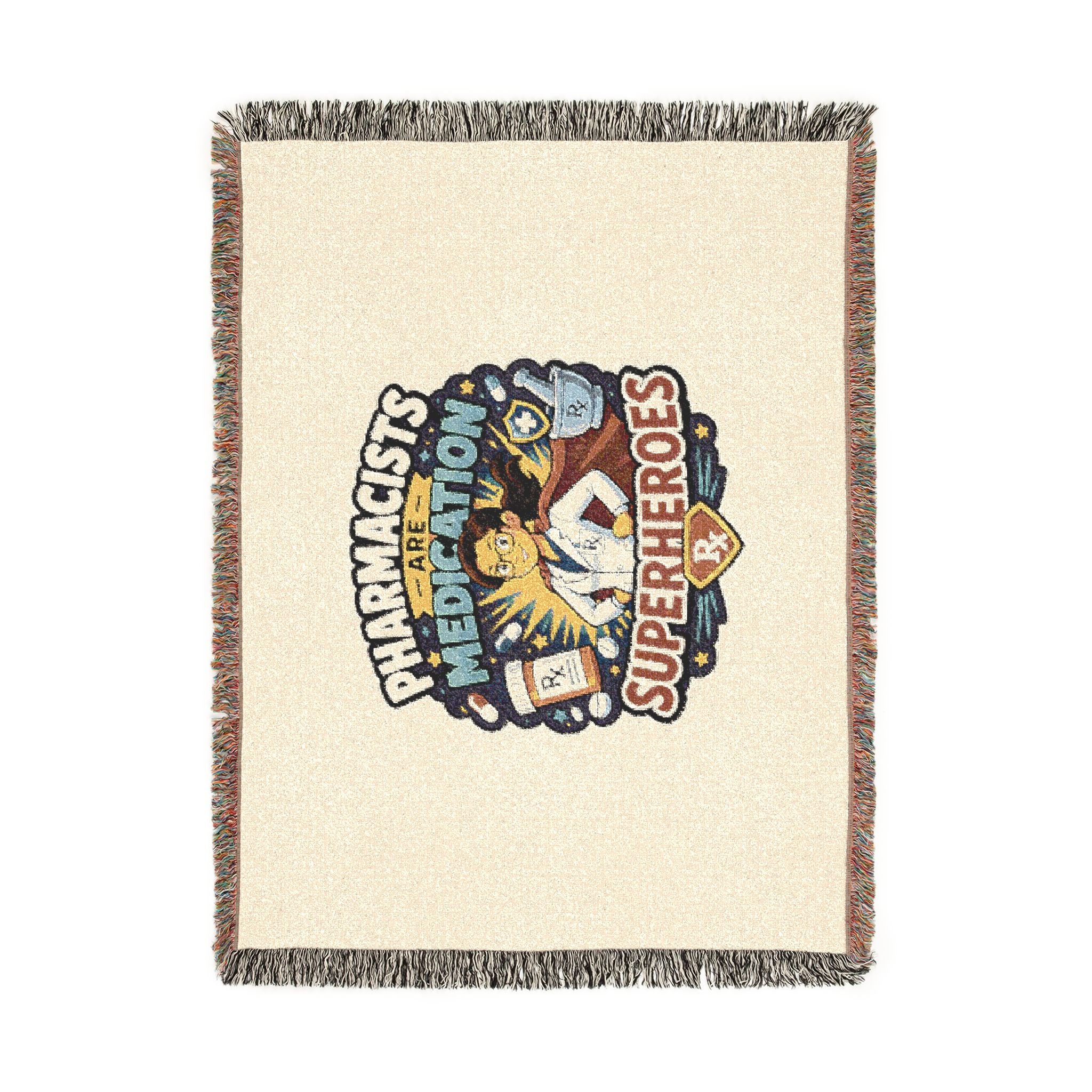Pharmacists Are Superheroes Woven Blanket