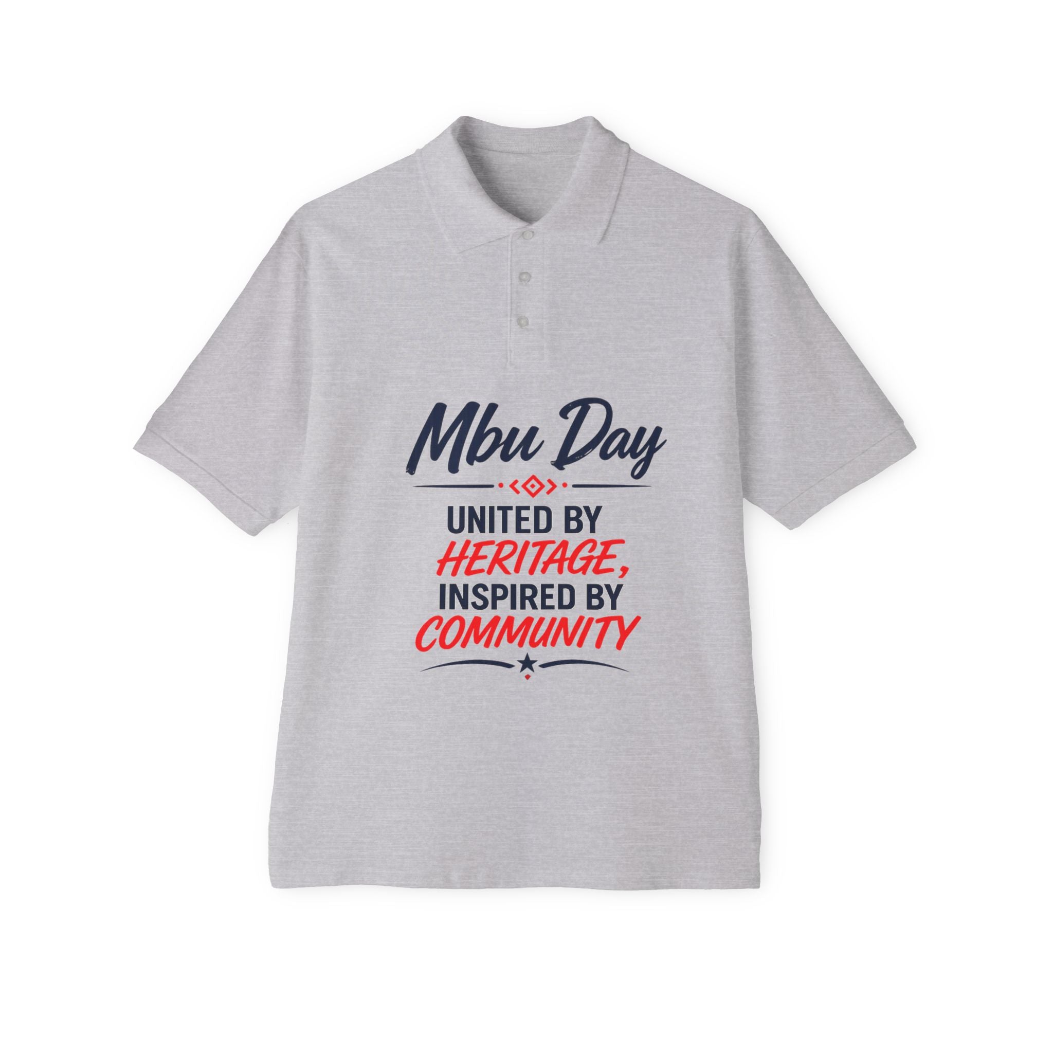 Mbu Day Polo Shirt — "United by Heritage, Inspired by Community" Texas Celebration Polo