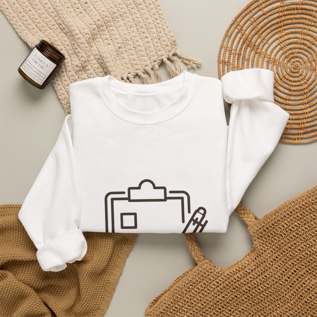 Checklist Crewneck Sweatshirt — Minimal Planner Icon Pullover