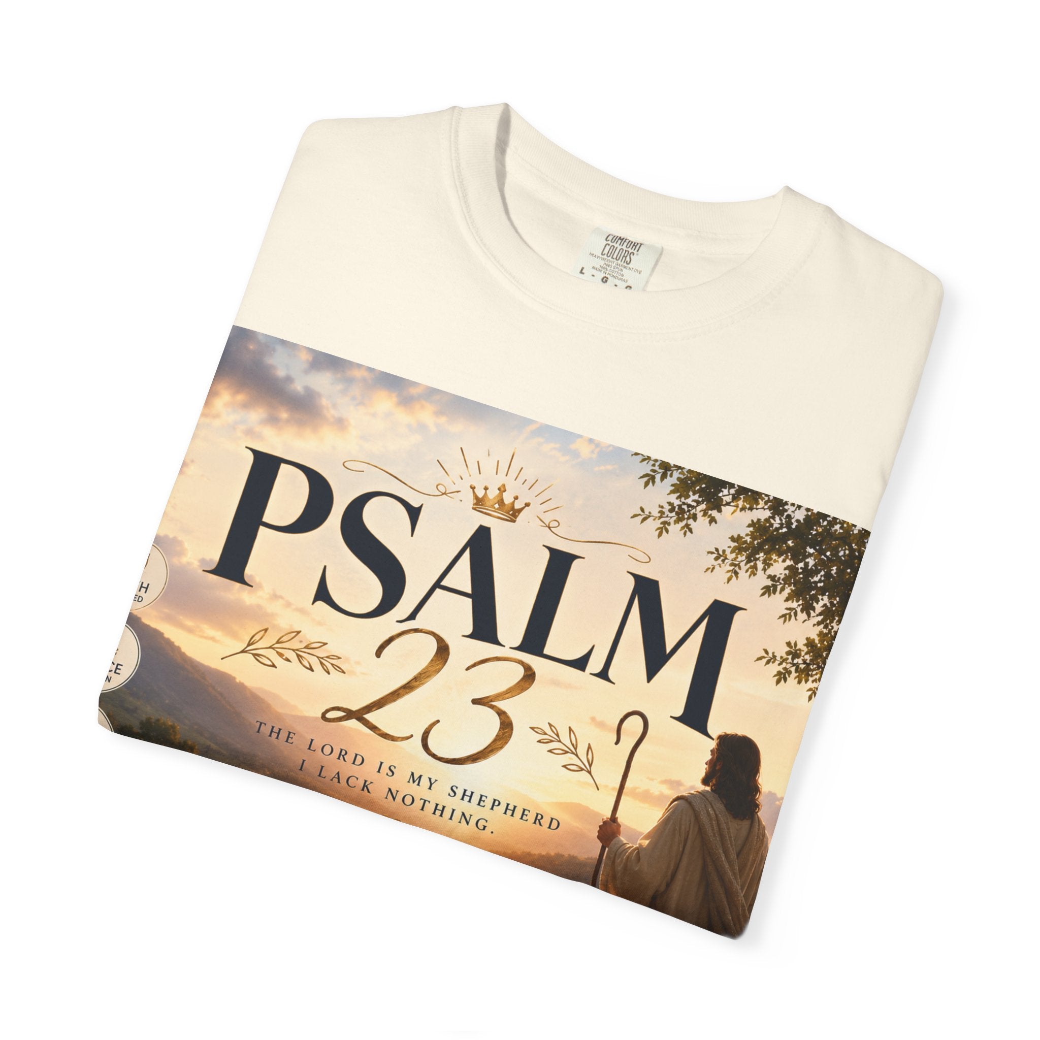 Psalm 23 T-Shirt — Christian Faith Shepherd Graphic Tee