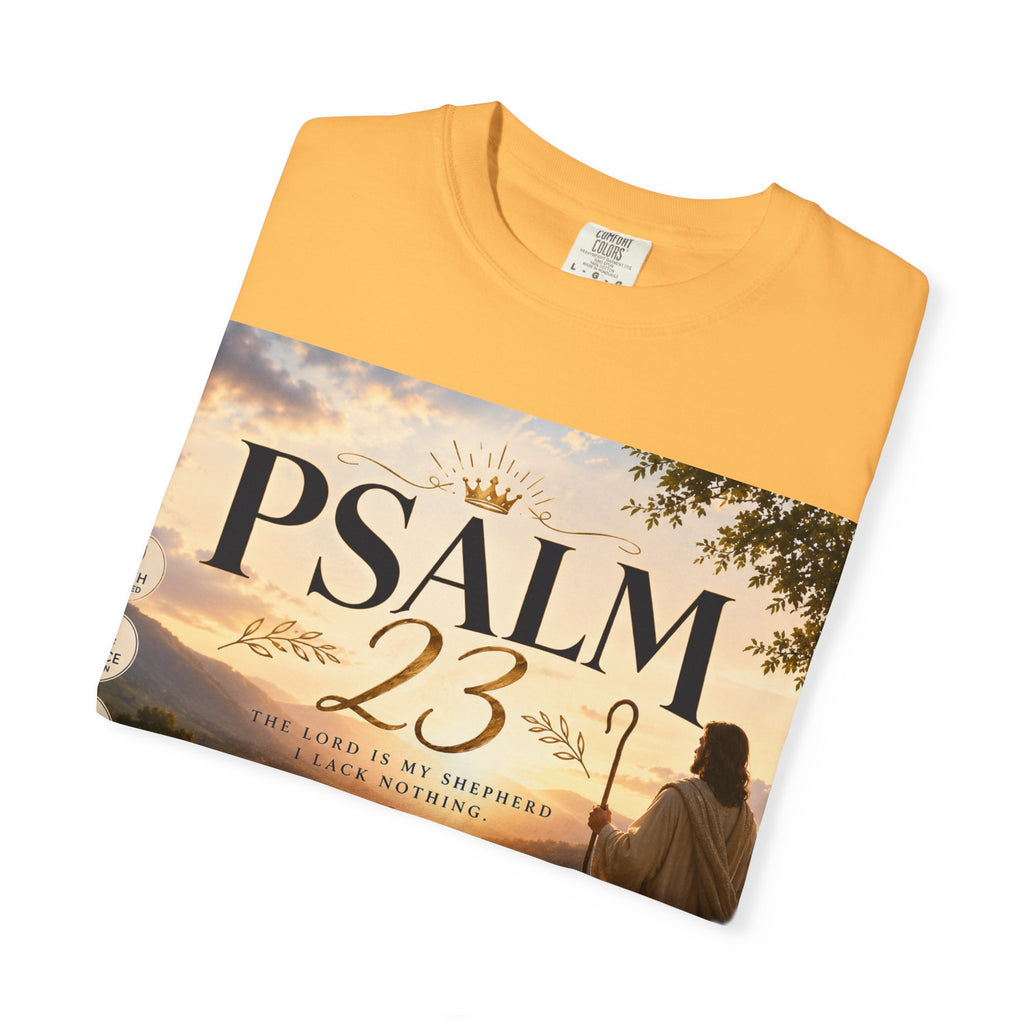 Psalm 23 T-Shirt — Christian Faith Shepherd Graphic Tee