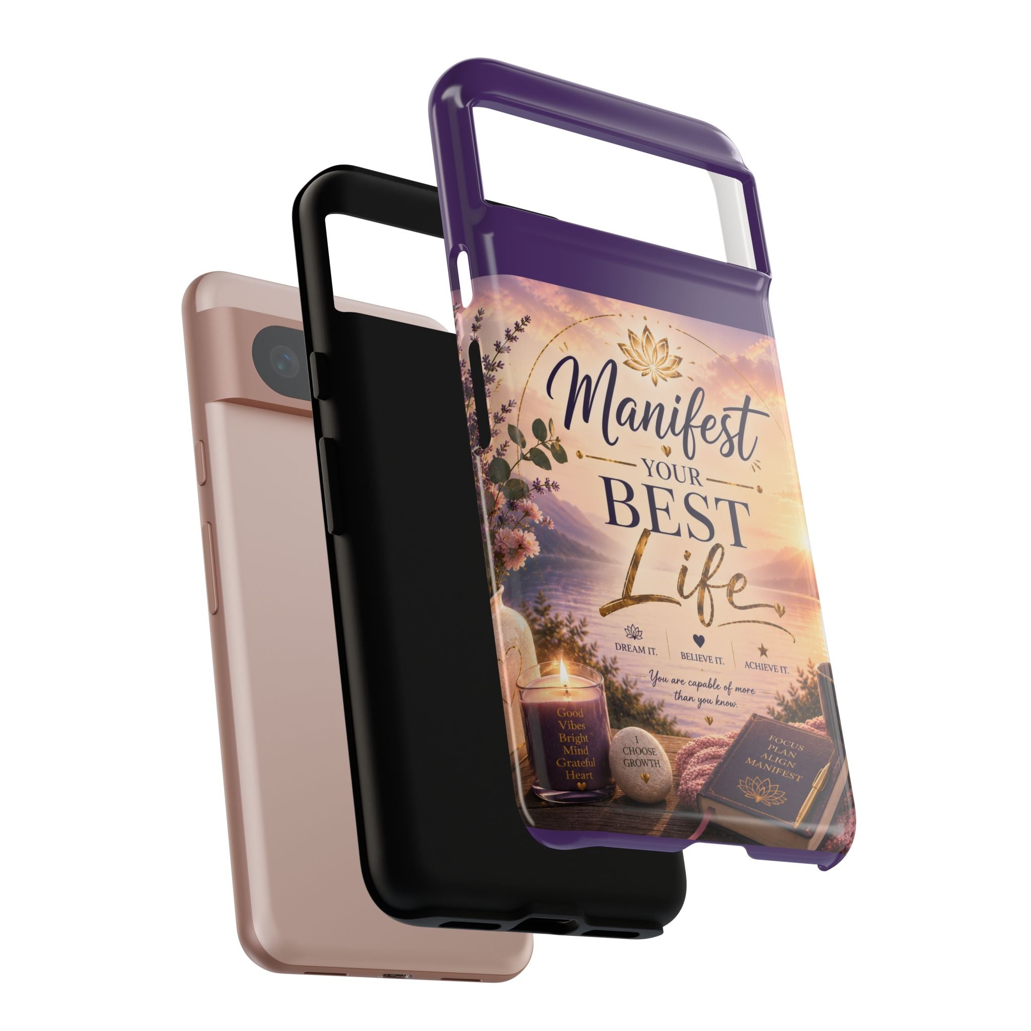 Manifest Your Best Life Phone Case — Inspirational Spiritual Protective Cover