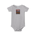 Infant Onesie - 'Team' Colorful Cartoon Character Print Baby Bodysuit