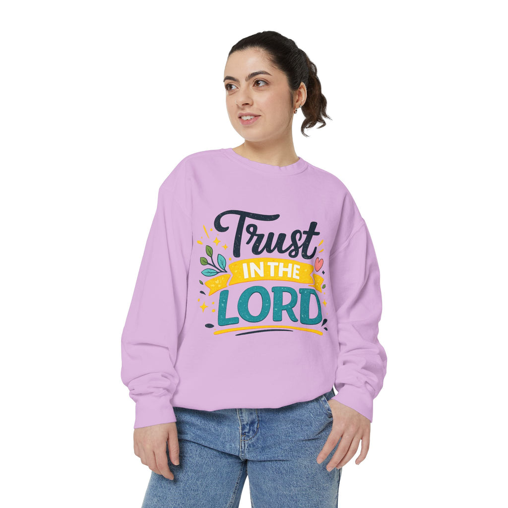 Trust in the Lord Sweatshirt — Inspirational Christian Faith Crewneck