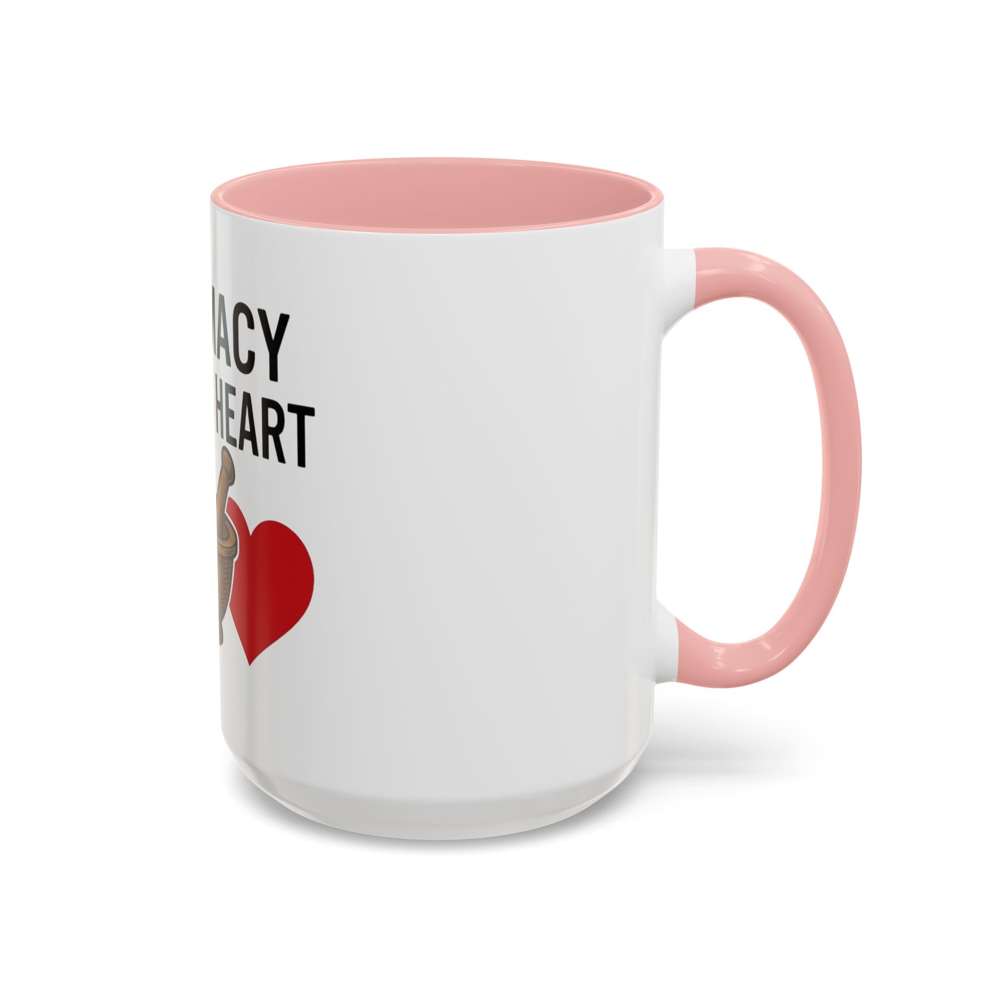 Pharmacy Healing Heart Coffee Mug — Pharmacist Appreciation Accent Mug