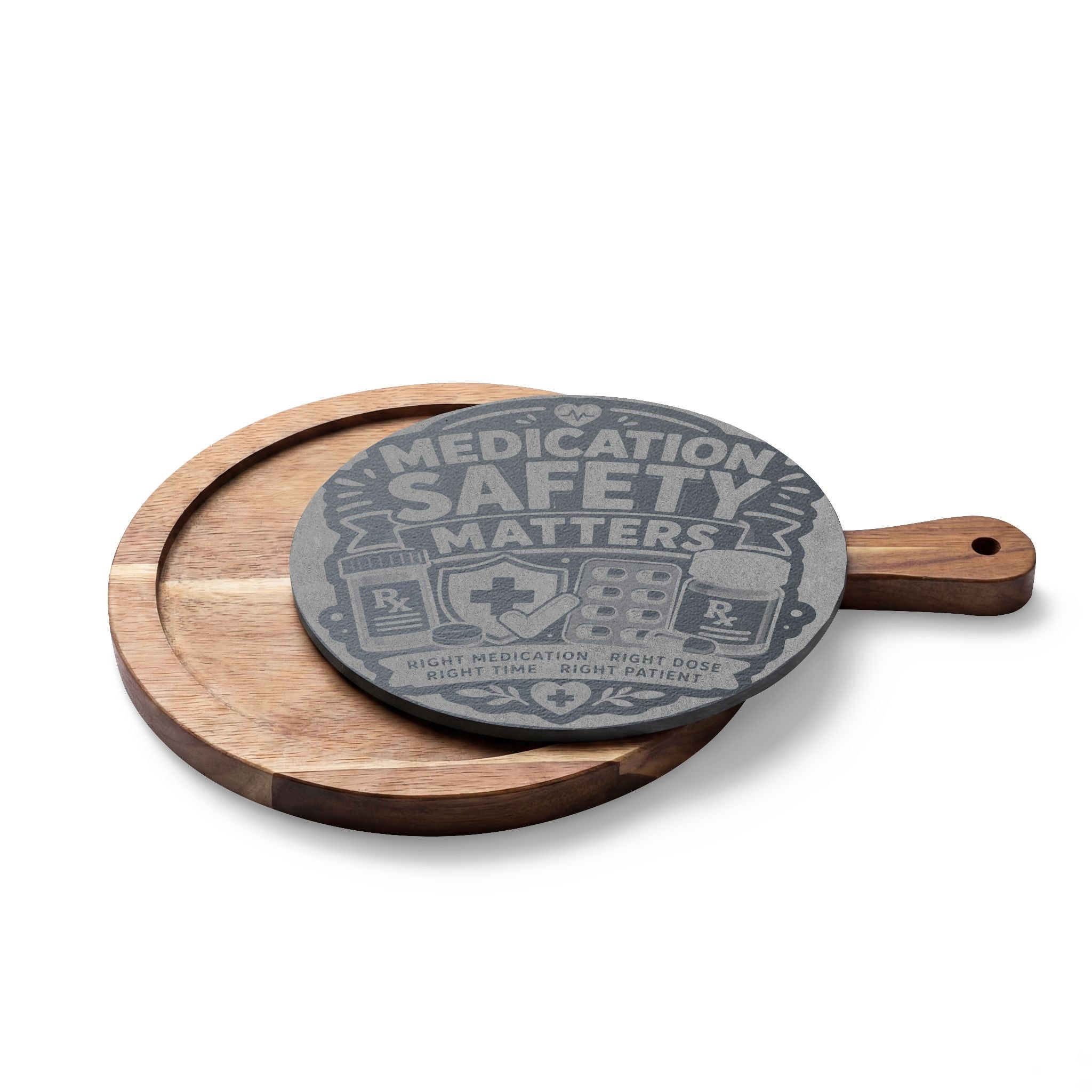 Medication Safety Matters Engraved Serving Board | Perfect Gift for Pharmacists
