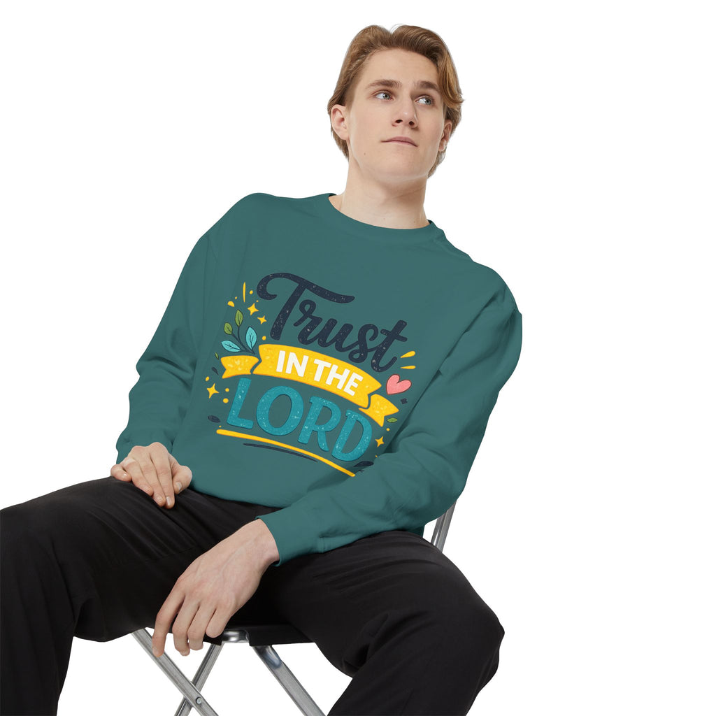 Trust in the Lord Sweatshirt — Inspirational Christian Faith Crewneck