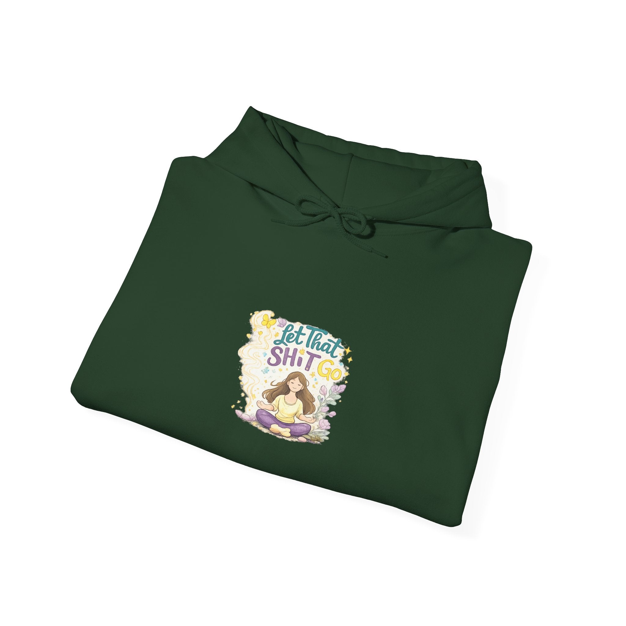 Cozy Witch Vibes Hoodie — "Not That Sh!t" Cute Witch Illustration Hoodie