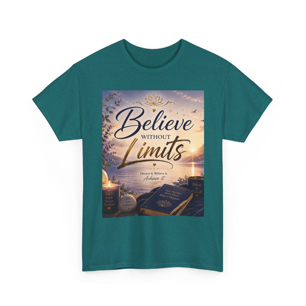 Believe Without Limits T-Shirt — Inspirational Faith Graphic Tee