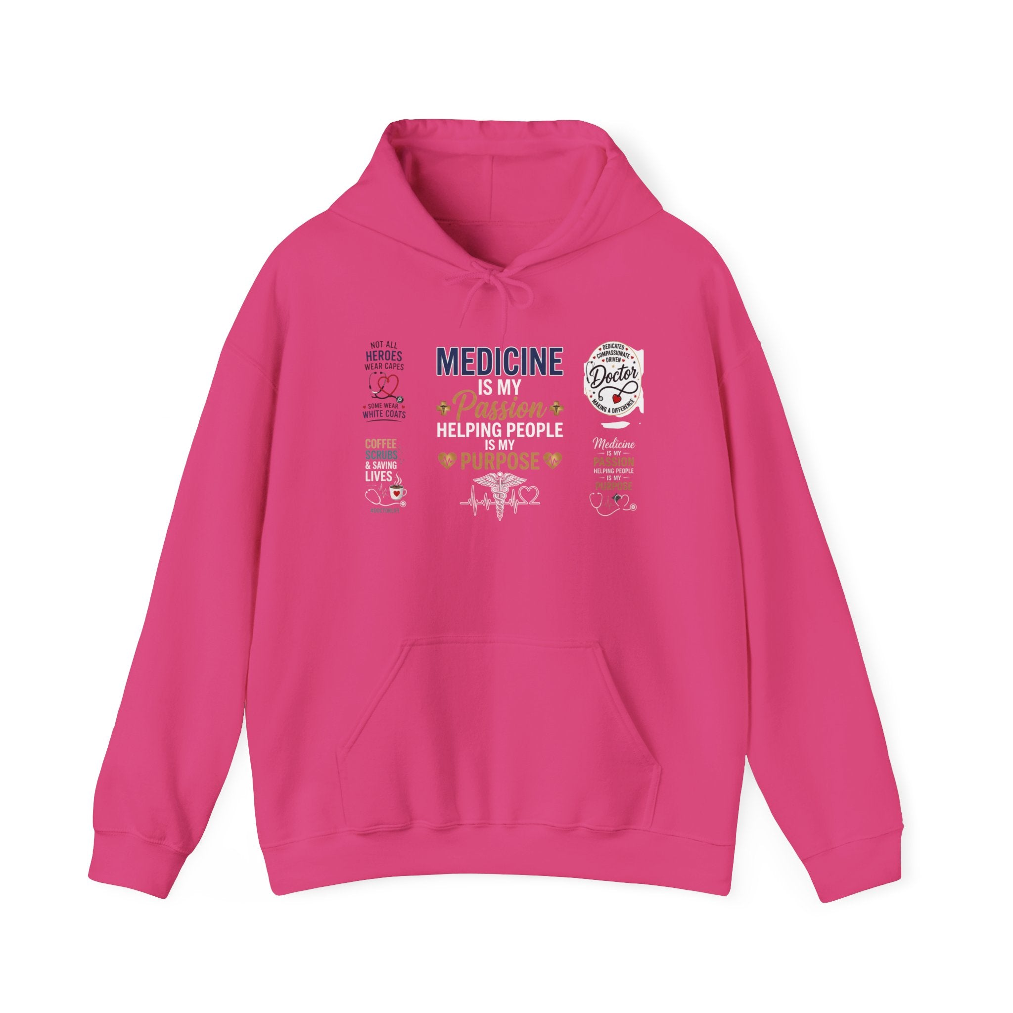 Medicine Passion Purpose Hoodie – Medical Student & Nurse Gift Pullover