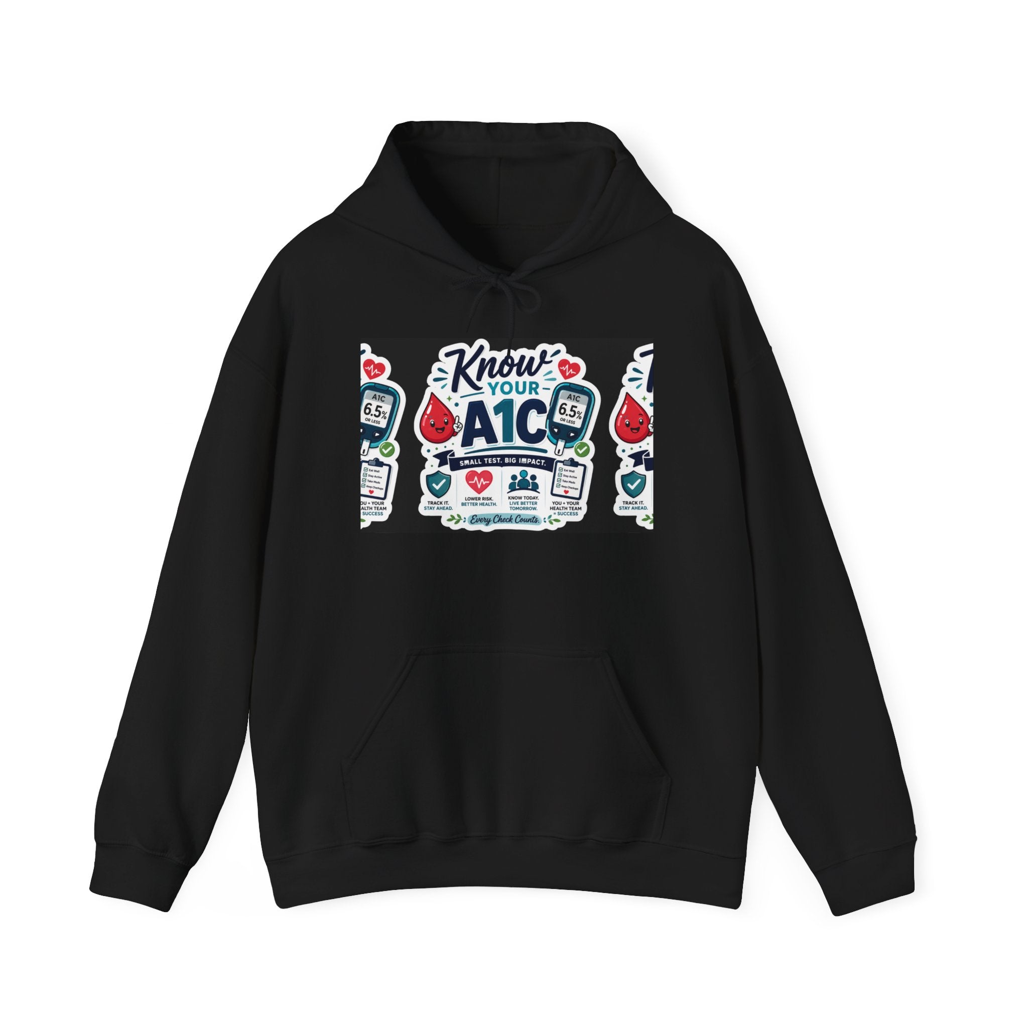Know Your A1C Hoodie — Diabetes Awareness Sweatshirt