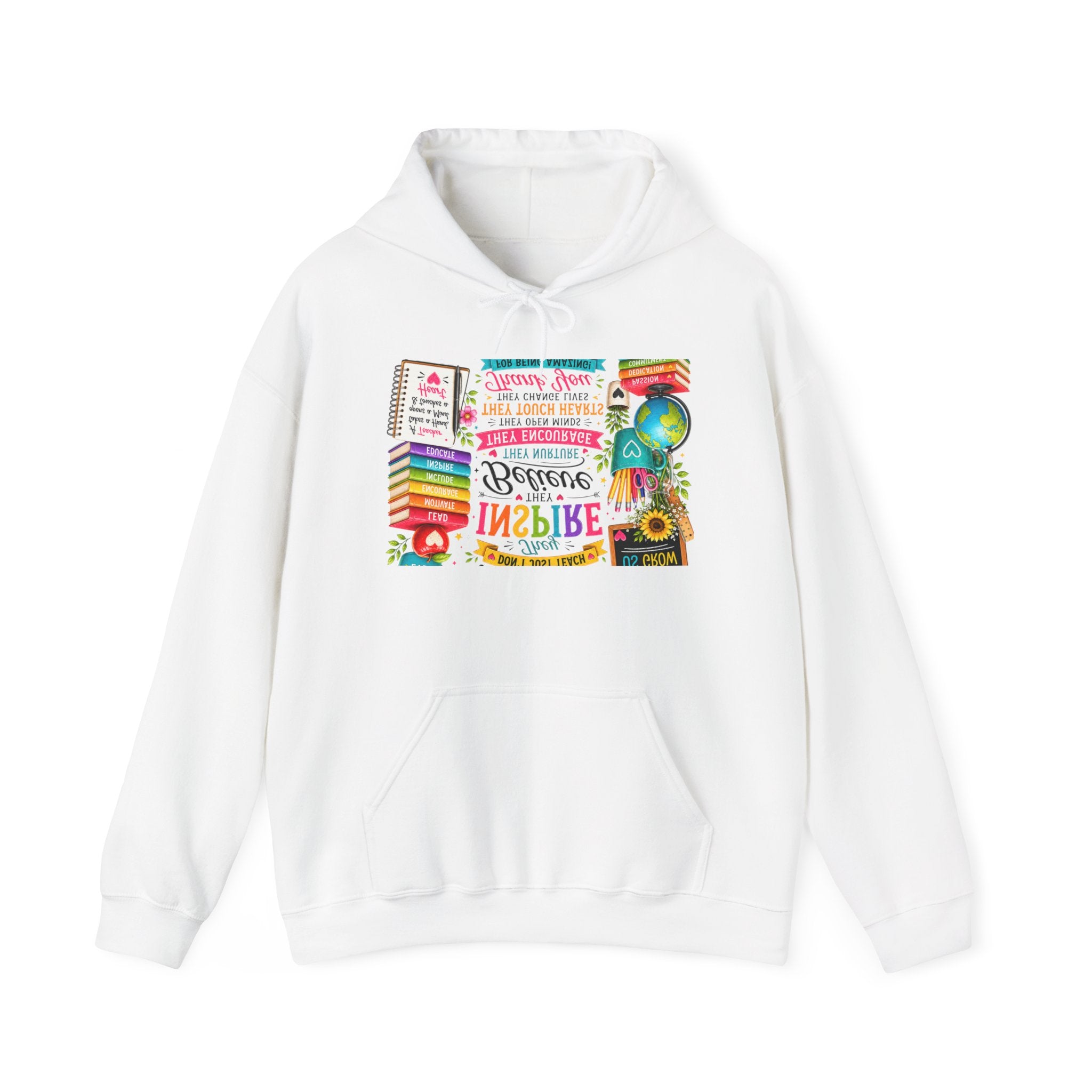 Reading Rainbow Hoodie — Inspirational Book Lover Sweatshirt (Believe in Magic)