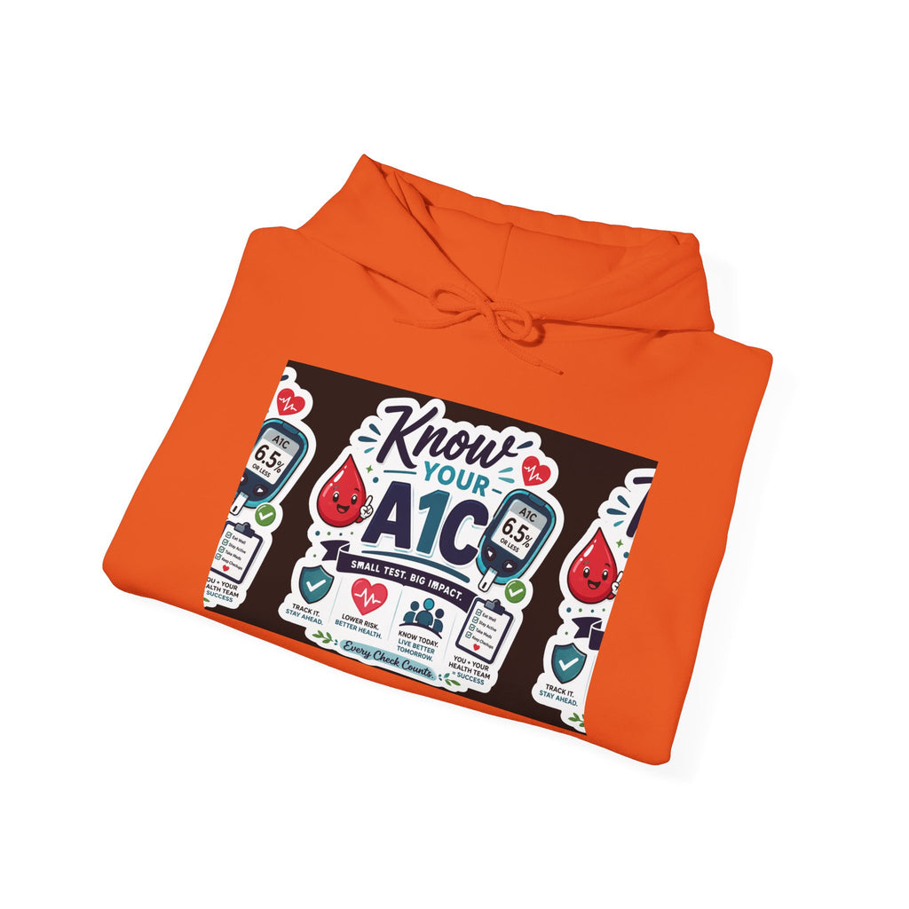 Know Your A1C Hoodie — Diabetes Awareness Sweatshirt