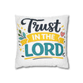 Trust in the Lord Decorative Pillowcase — Inspirational Christian Throw Pillow Cover