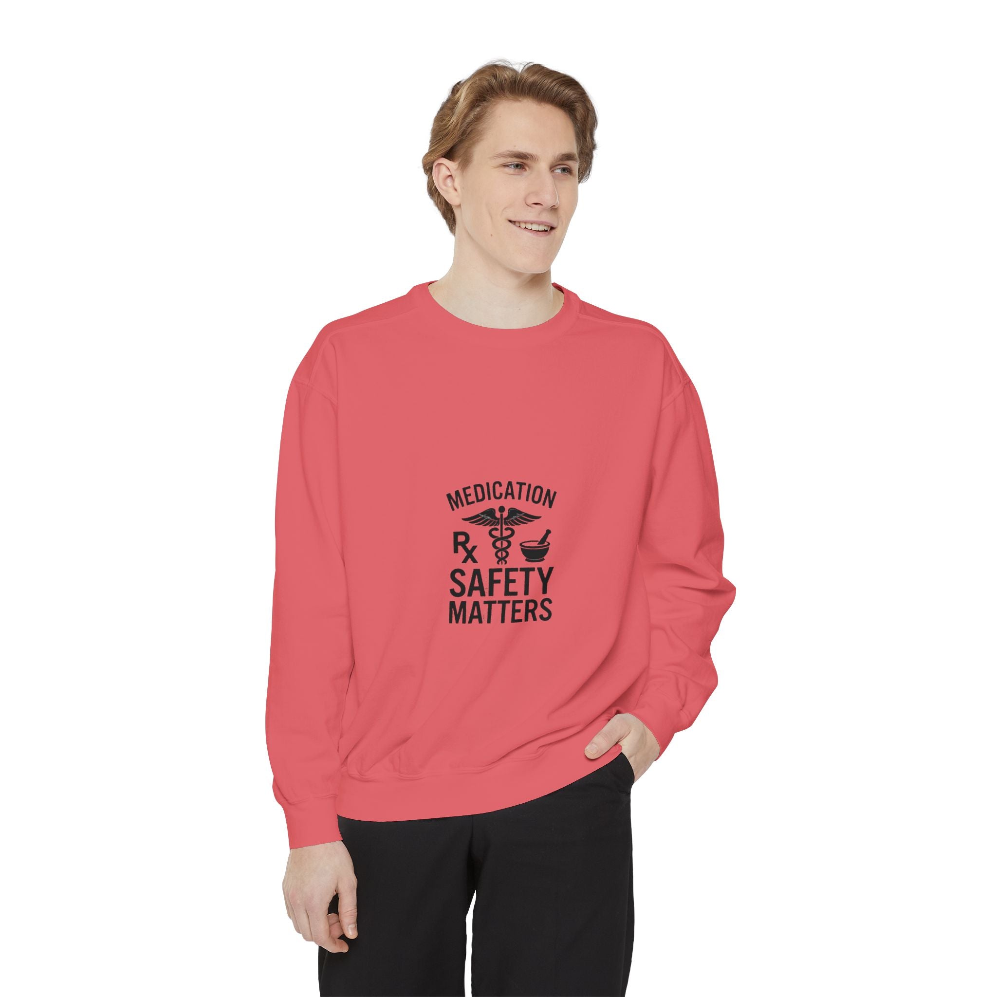 Medication Safety Matters Sweatshirt — Rx Pharmacy Nurse Healthcare Crewneck