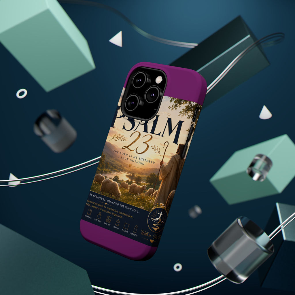 Psalm 23 Phone Case — Magnetic Impact-Resistant Christian iPhone Cover