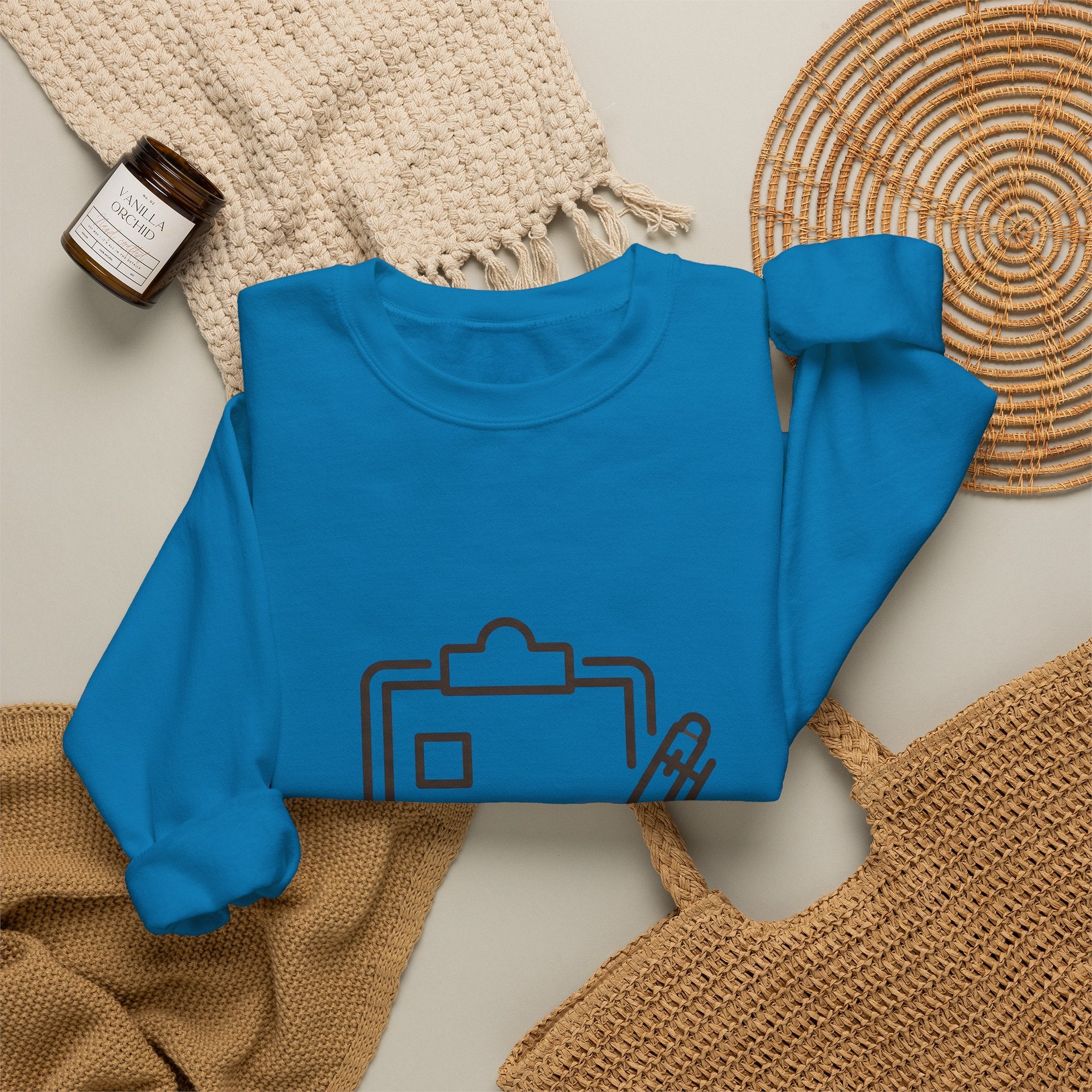 Checklist Crewneck Sweatshirt — Minimal Planner Icon Pullover