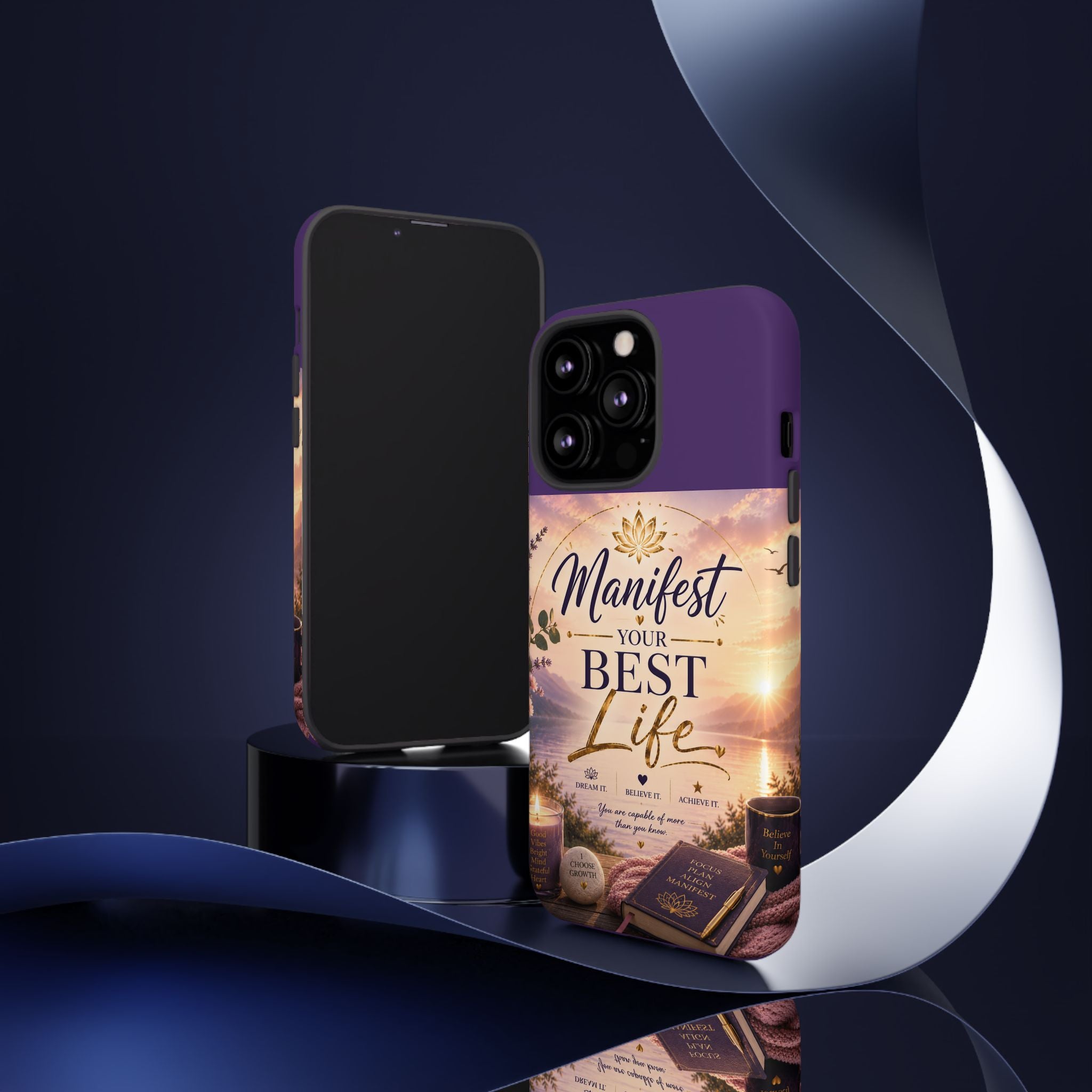 Manifest Your Best Life Phone Case — Inspirational Spiritual Protective Cover