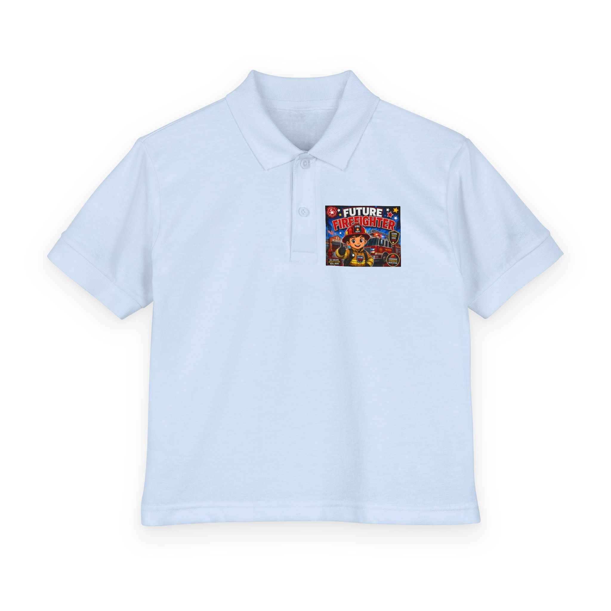 Youth Polo — "Future Firefighter" Kids Short-Sleeve Polo