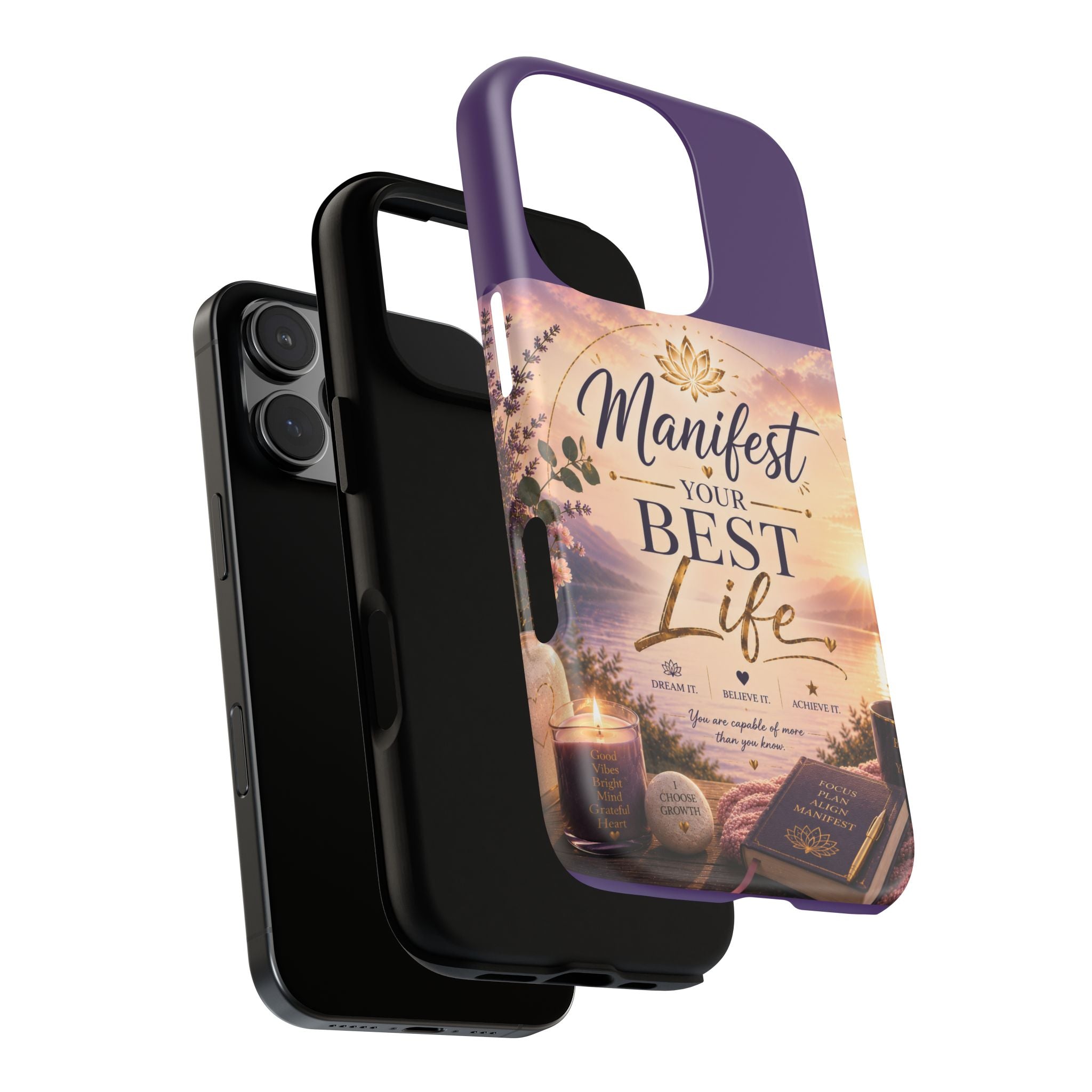 Manifest Your Best Life Phone Case — Inspirational Spiritual Protective Cover