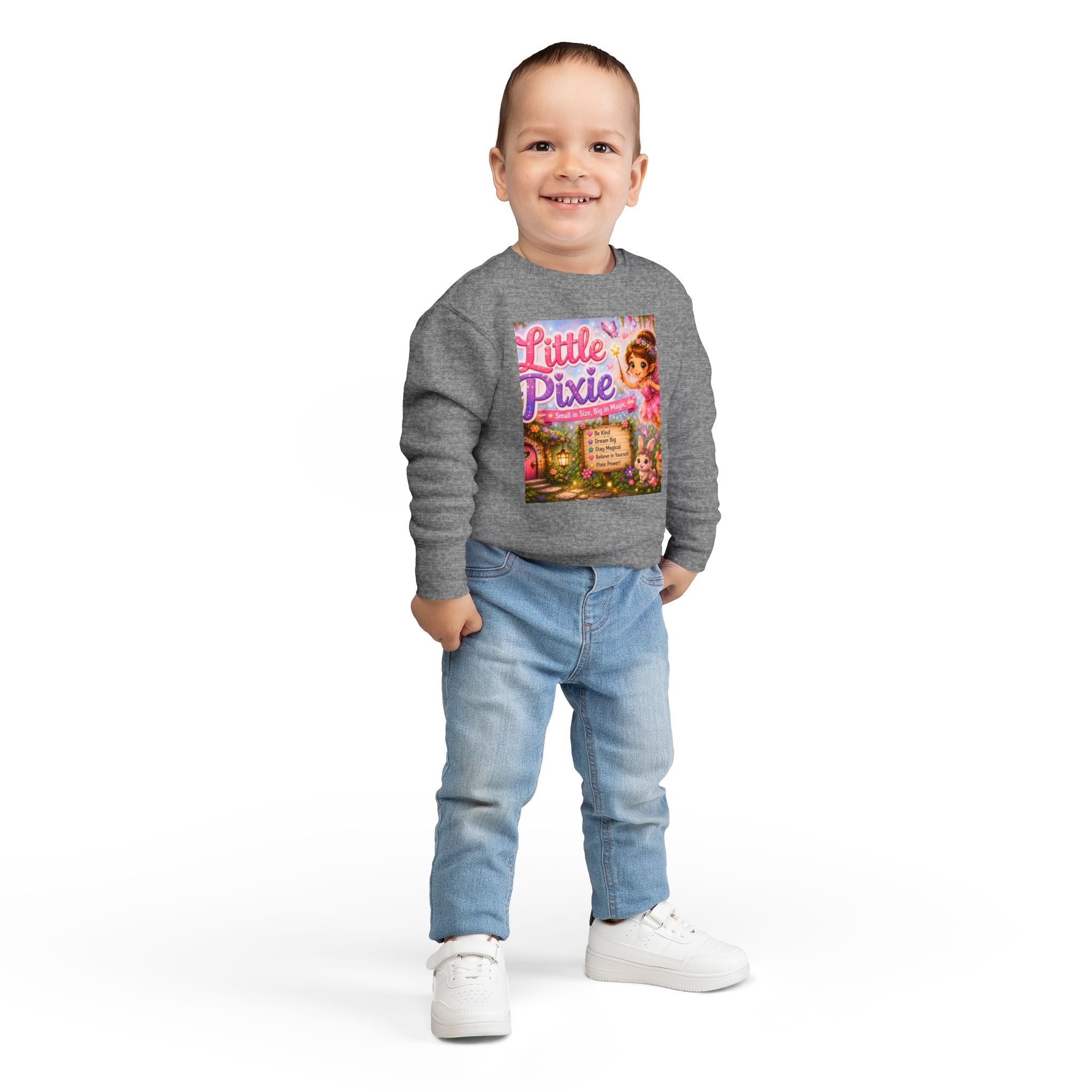 Little Pixie Toddler Sweatshirt - Cute Fairy Graphic Pullover for Kids