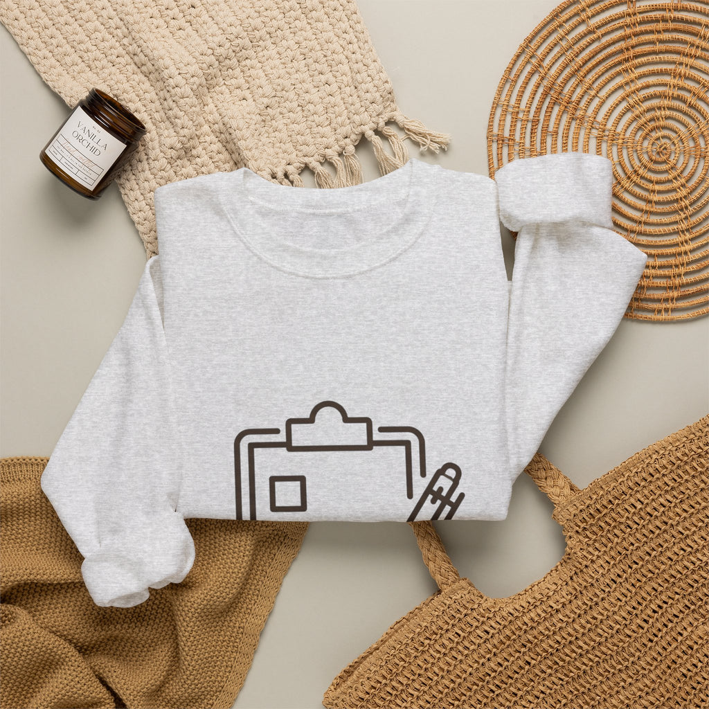 Checklist Crewneck Sweatshirt — Minimal Planner Icon Pullover
