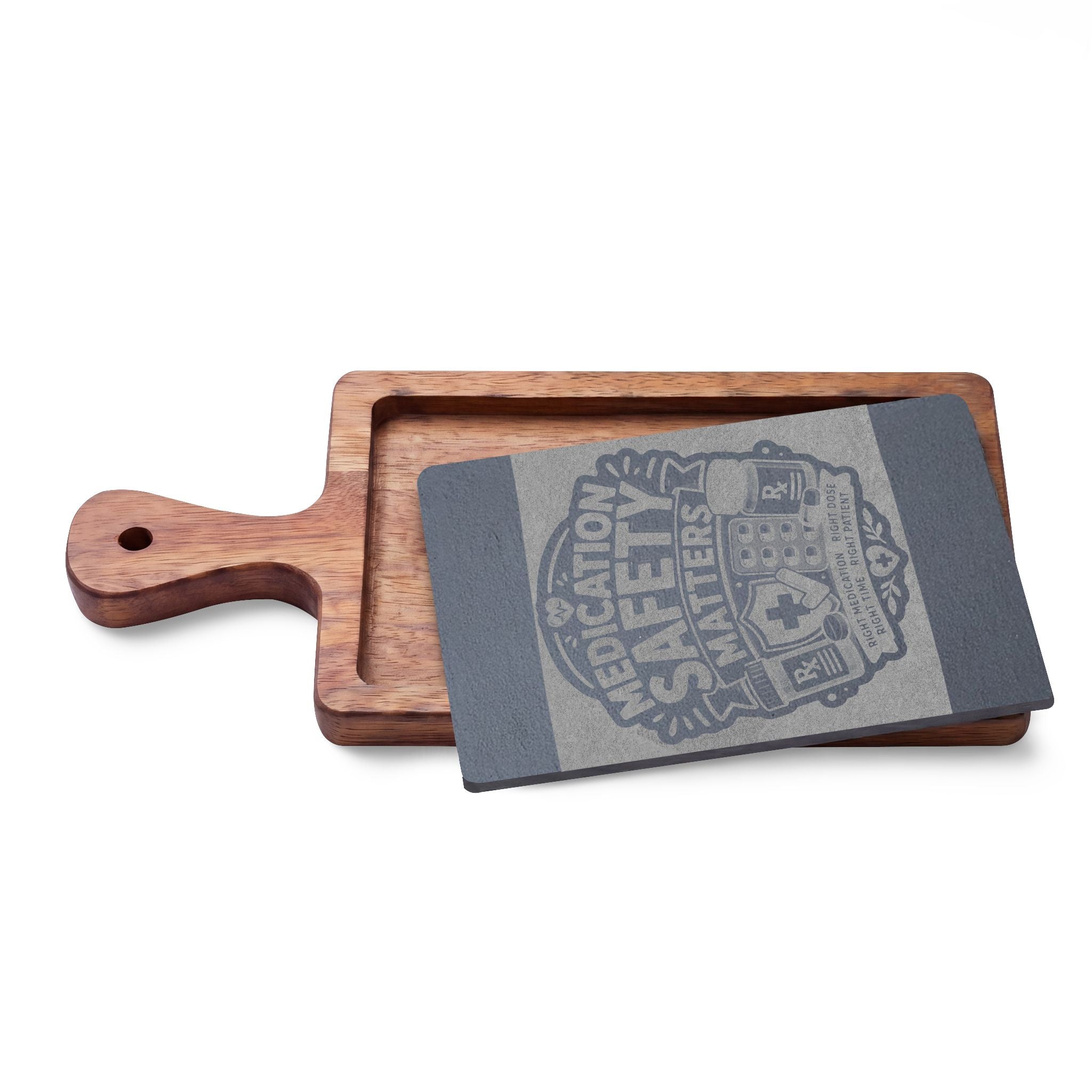 Medication Safety Matters Engraved Serving Board | Perfect Gift for Pharmacists