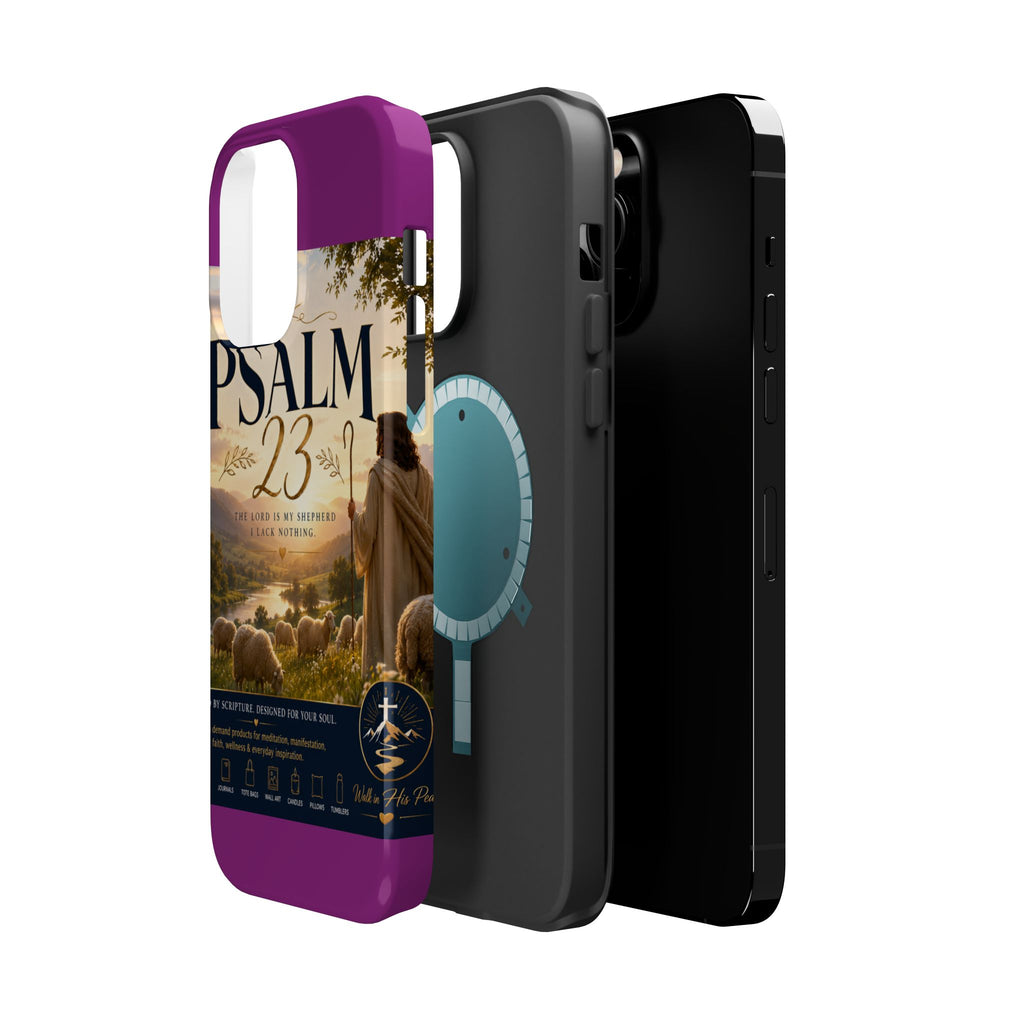 Psalm 23 Phone Case — Magnetic Impact-Resistant Christian iPhone Cover