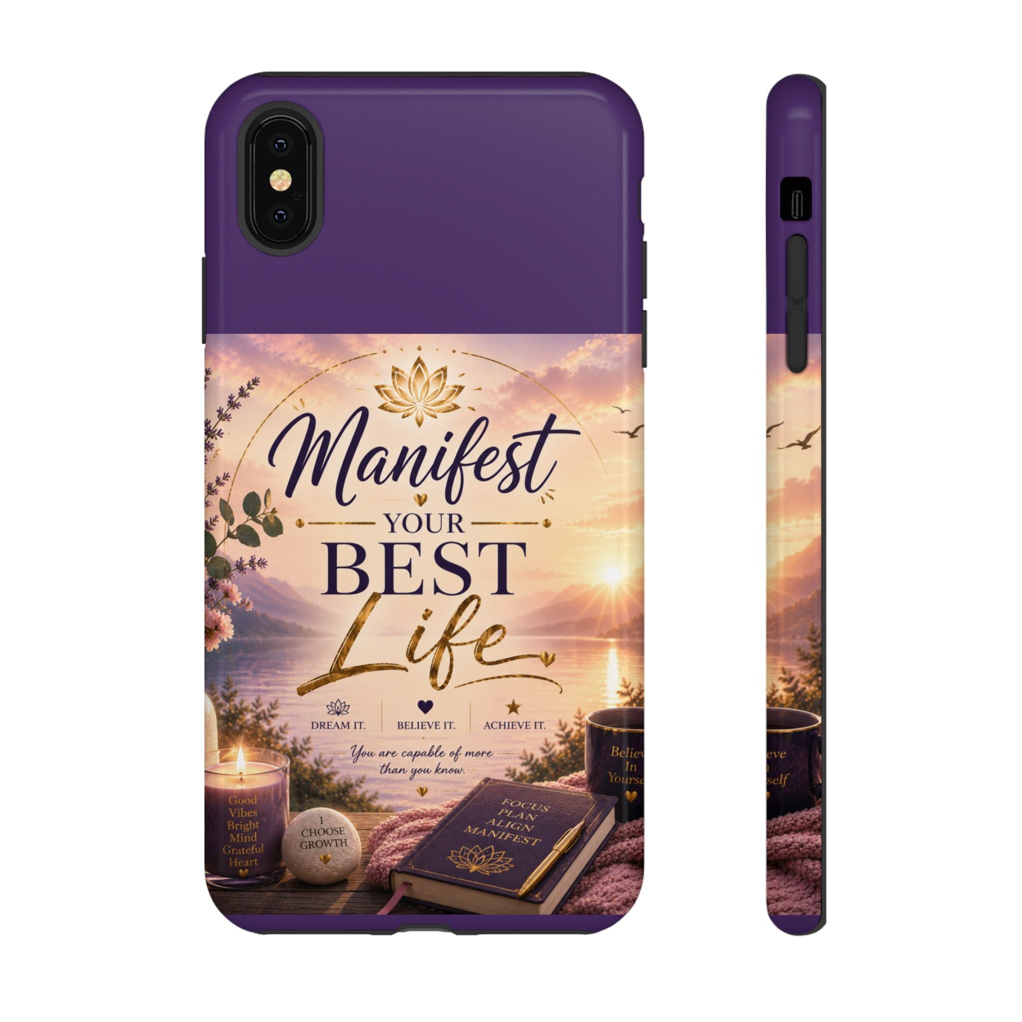 Manifest Your Best Life Phone Case — Inspirational Spiritual Protective Cover
