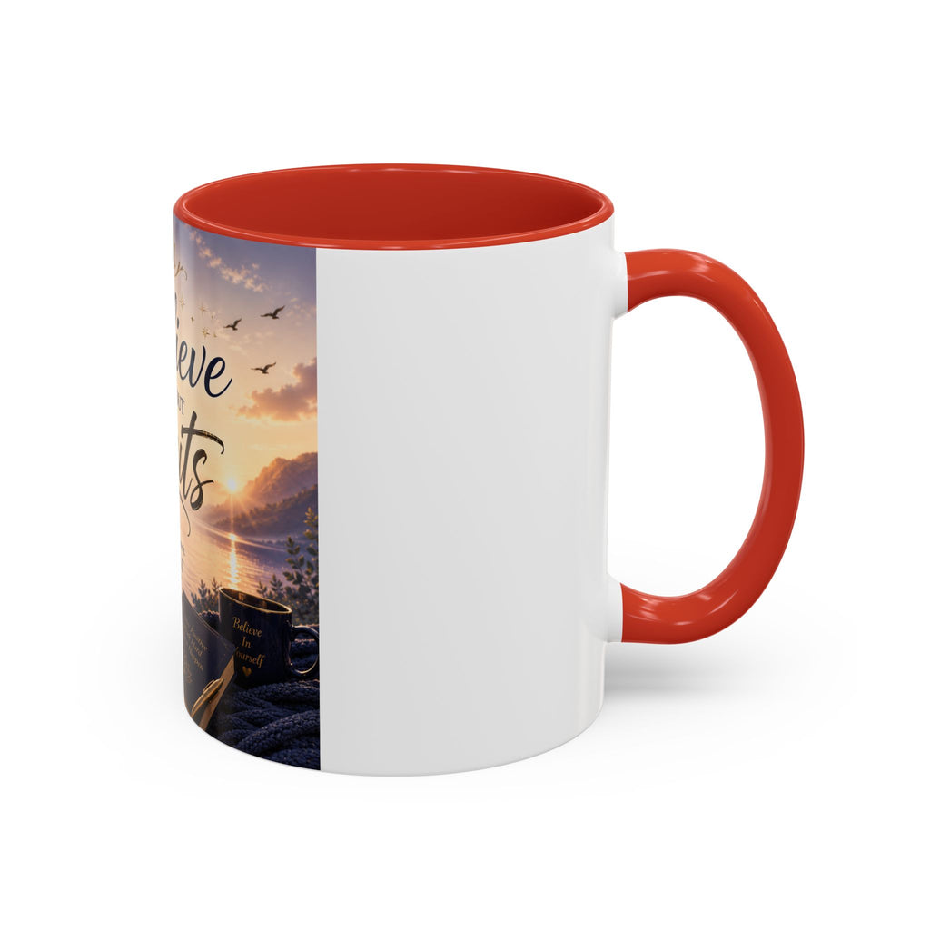 Believe Without Limits Coffee Mug — Inspirational Motivational Ceramic Mug (11/15oz)