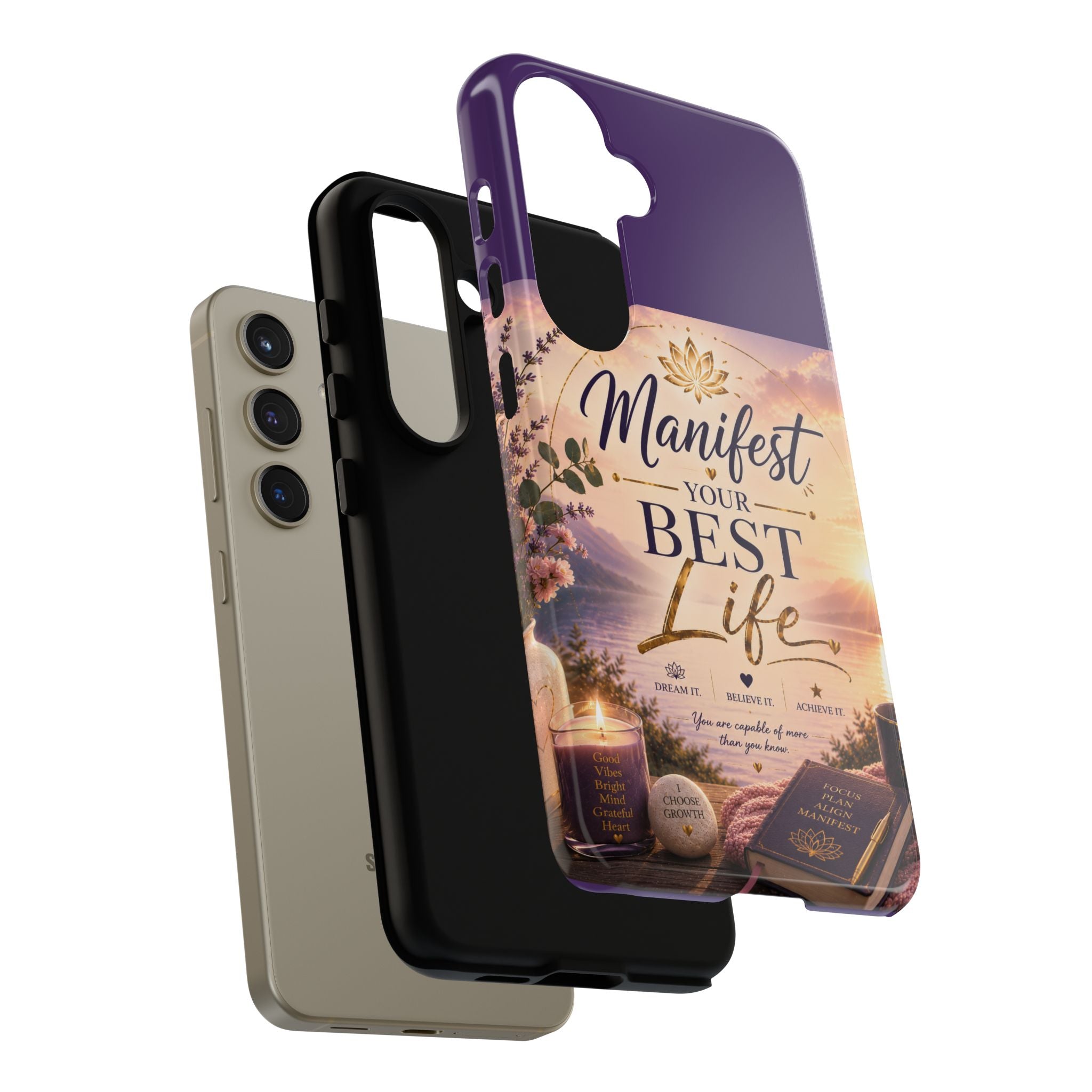 Manifest Your Best Life Phone Case — Inspirational Spiritual Protective Cover