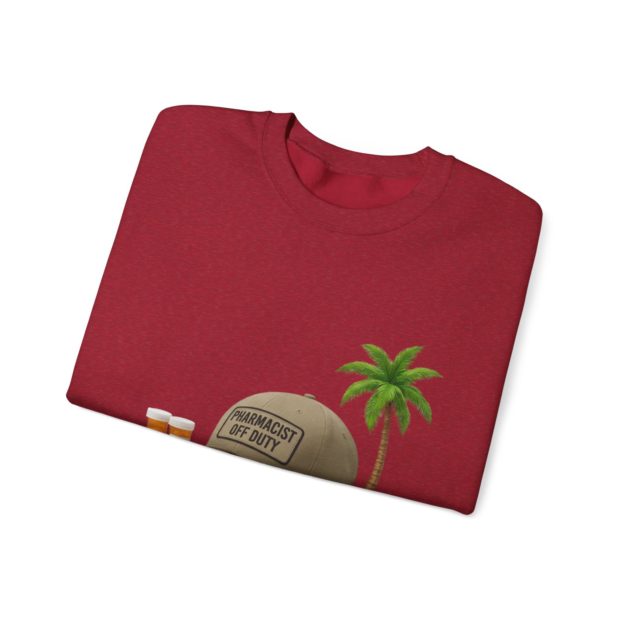 Vacation Vibes Sweatshirt — 'Pharmacist Off Duty' Palm Tree Travel Crewneck