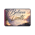 Believe Without Limits Desk Mat — Inspirational Office Mouse Pad with Scenic Sunrise Design
