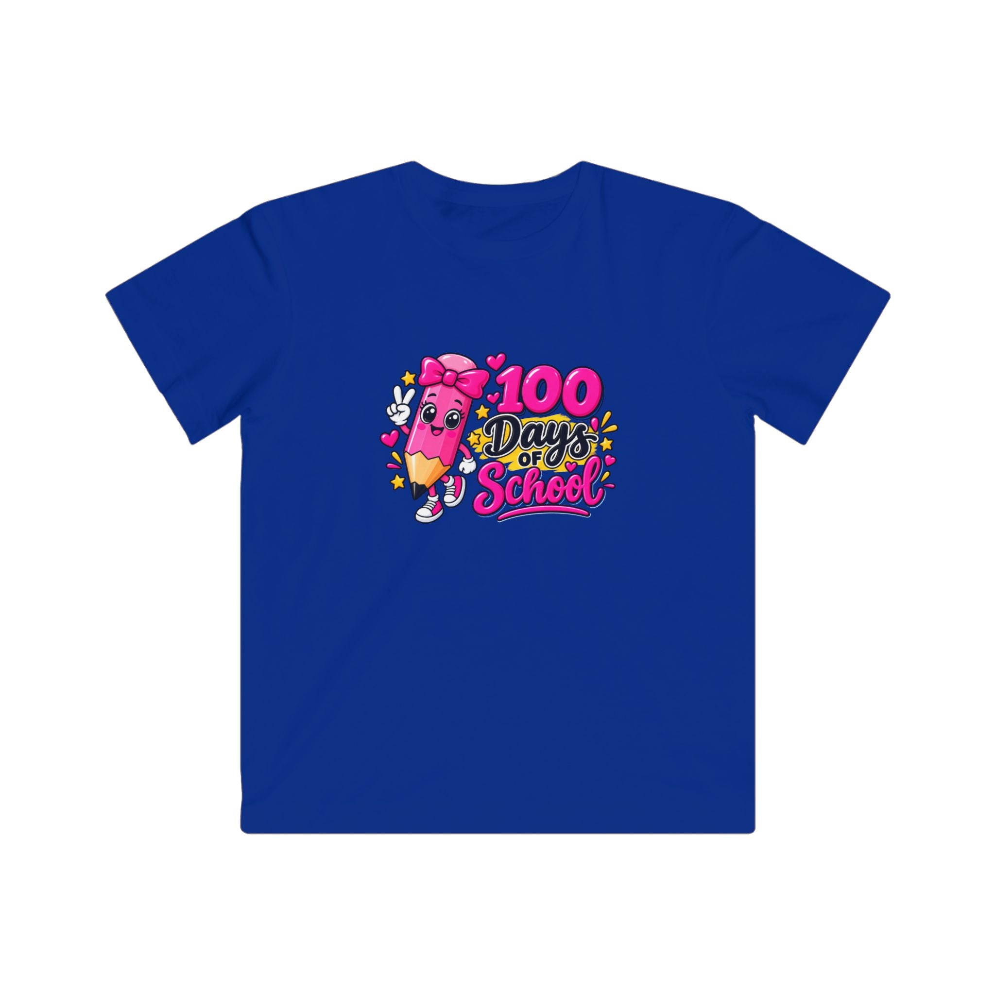 100 Days of School Kids T-Shirt – Cute Pencil Celebration Tee