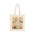 Inspirational Quotes Canvas Tote Bag — Choose Peace, Live Mindfully Design