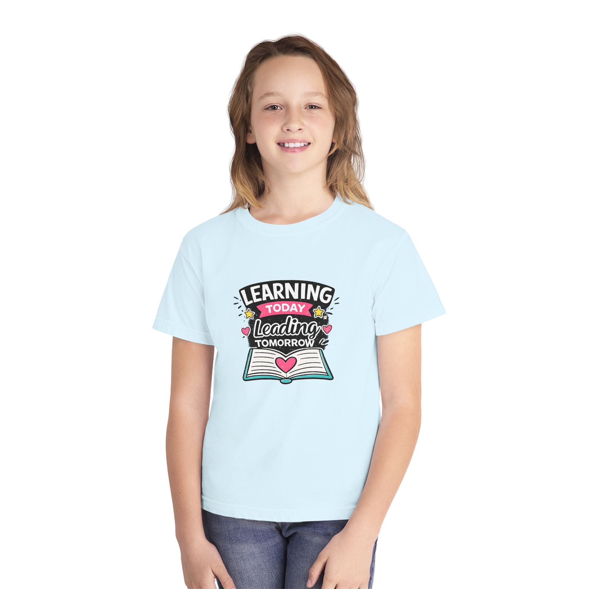 Youth T-Shirt — "Learning Today, Leading Tomorrow" School Shirt