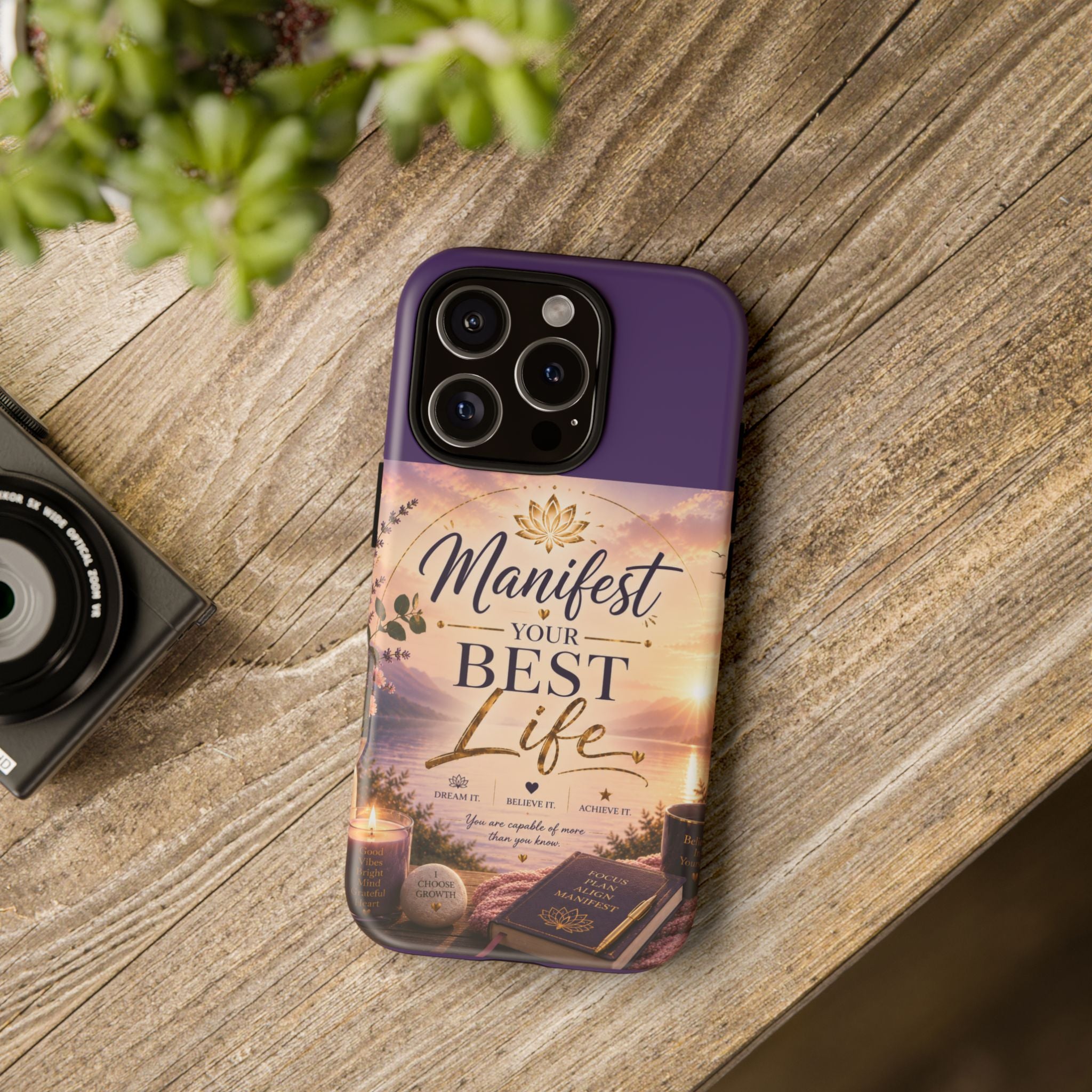 Manifest Your Best Life Phone Case — Inspirational Spiritual Protective Cover