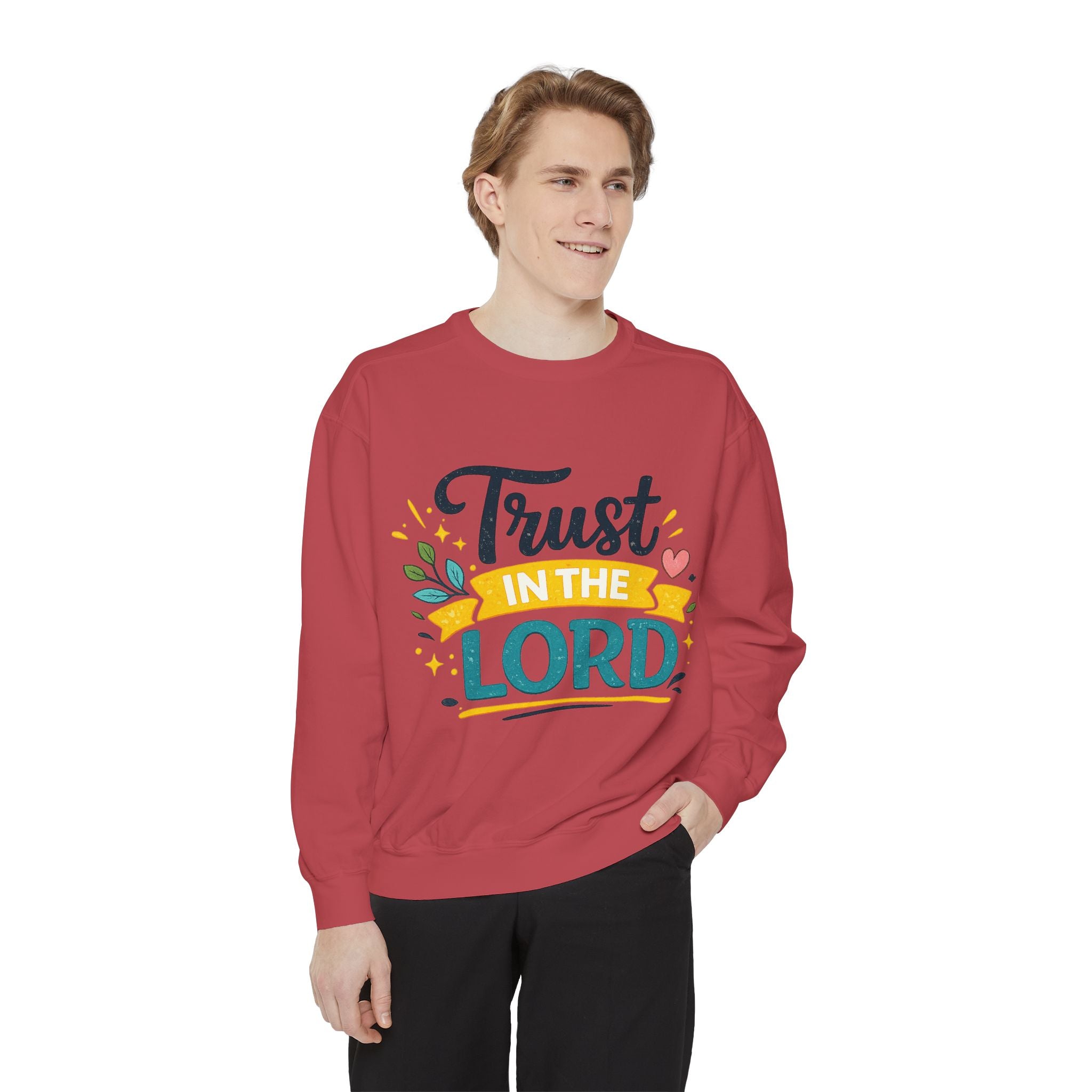 Trust in the Lord Sweatshirt — Inspirational Christian Faith Crewneck