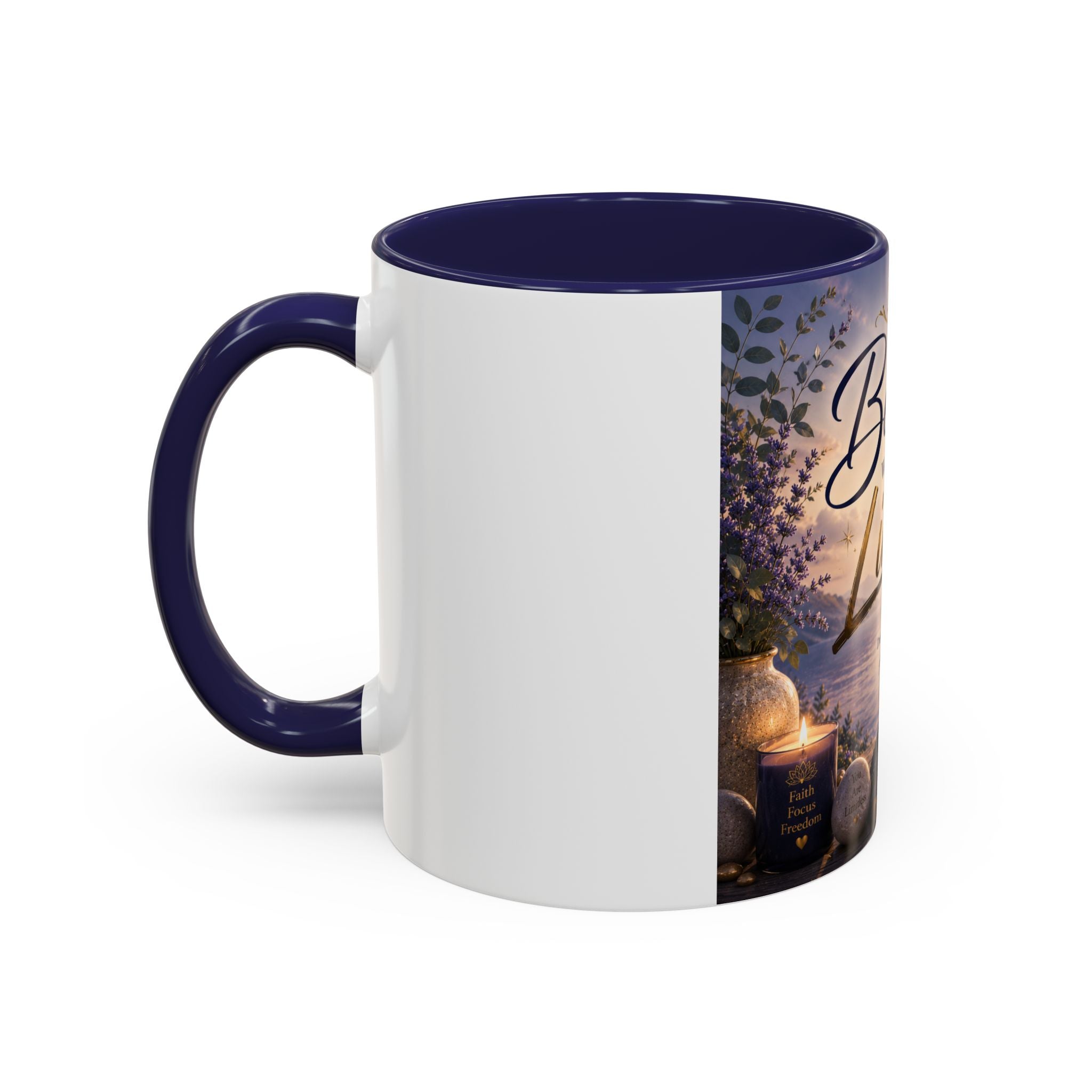 Believe Without Limits Coffee Mug — Inspirational Motivational Ceramic Mug (11/15oz)