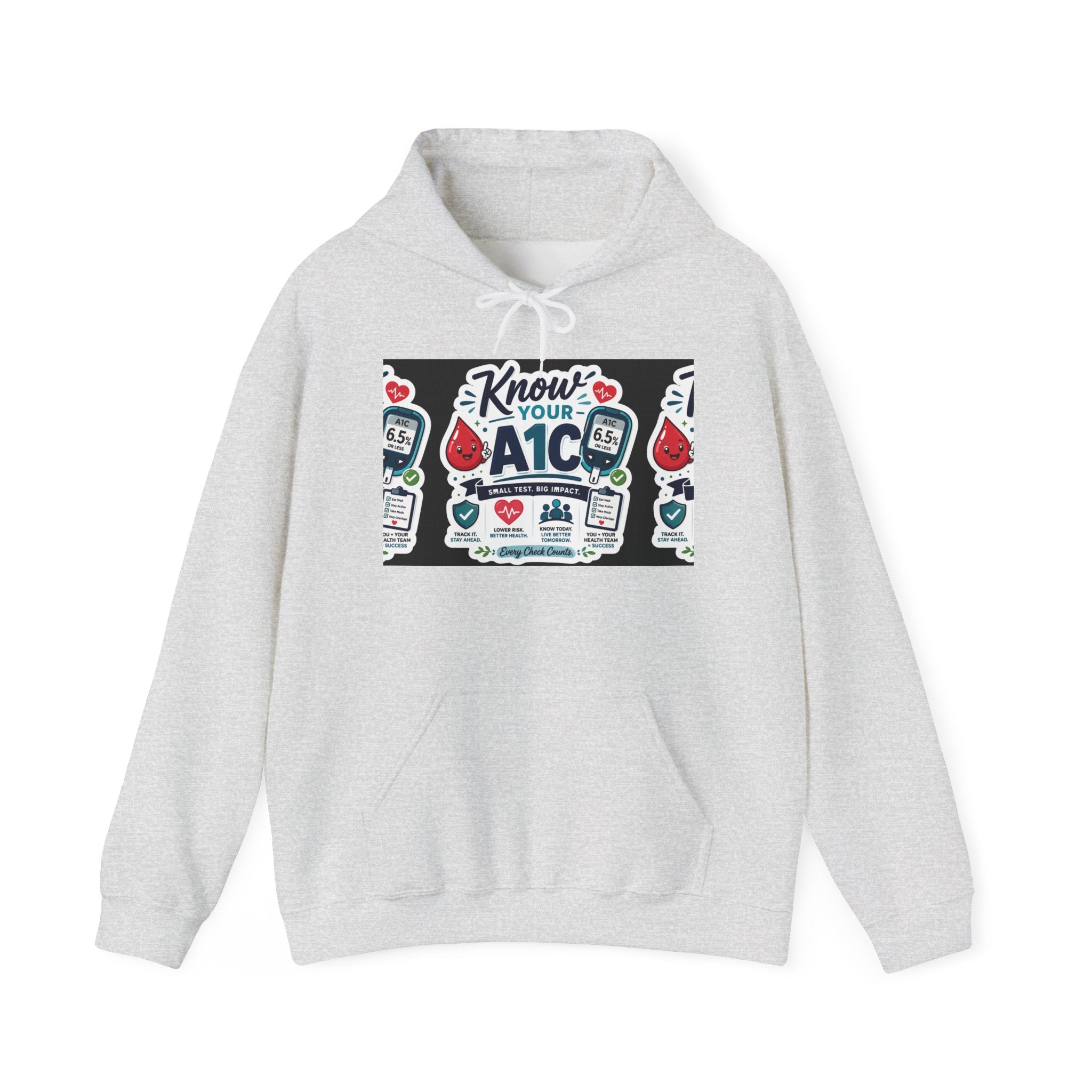 Know Your A1C Hoodie — Diabetes Awareness Sweatshirt