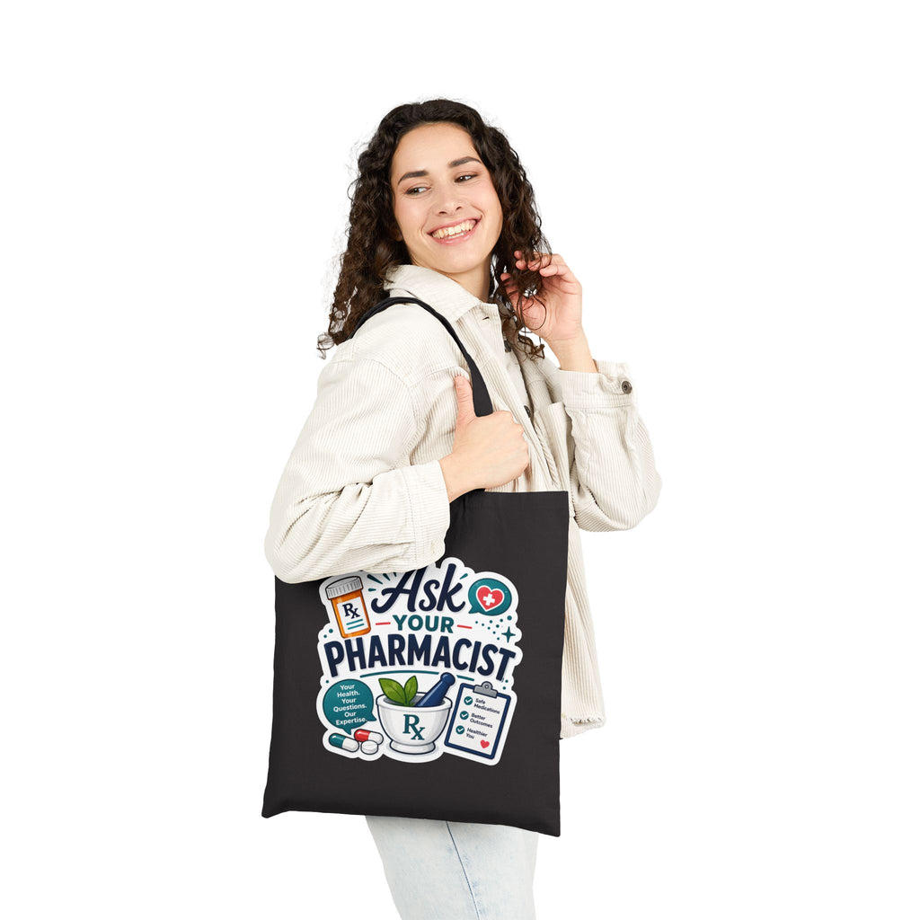 Tote Bag — "Ask Your Pharmacist" Canvas Pharmacy Tote