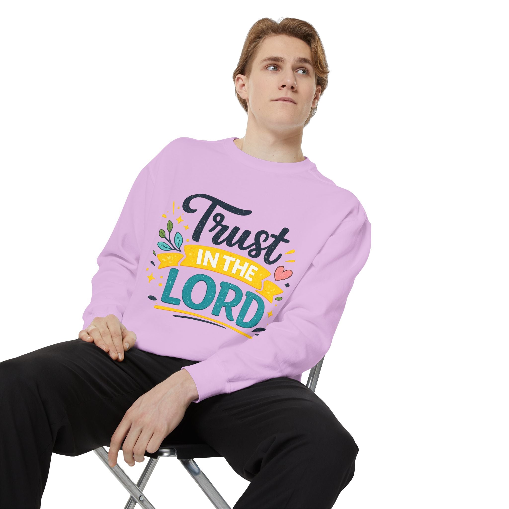 Trust in the Lord Sweatshirt — Inspirational Christian Faith Crewneck