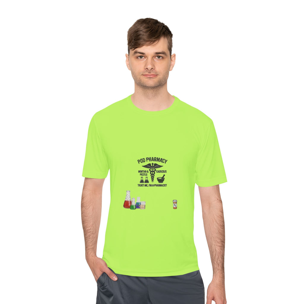 Lab Tech Tee — 'PhD Pharmacy' Science Beakers Graphic Shirt