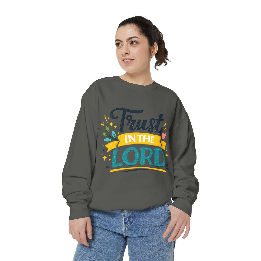 Trust in the Lord Sweatshirt — Inspirational Christian Faith Crewneck