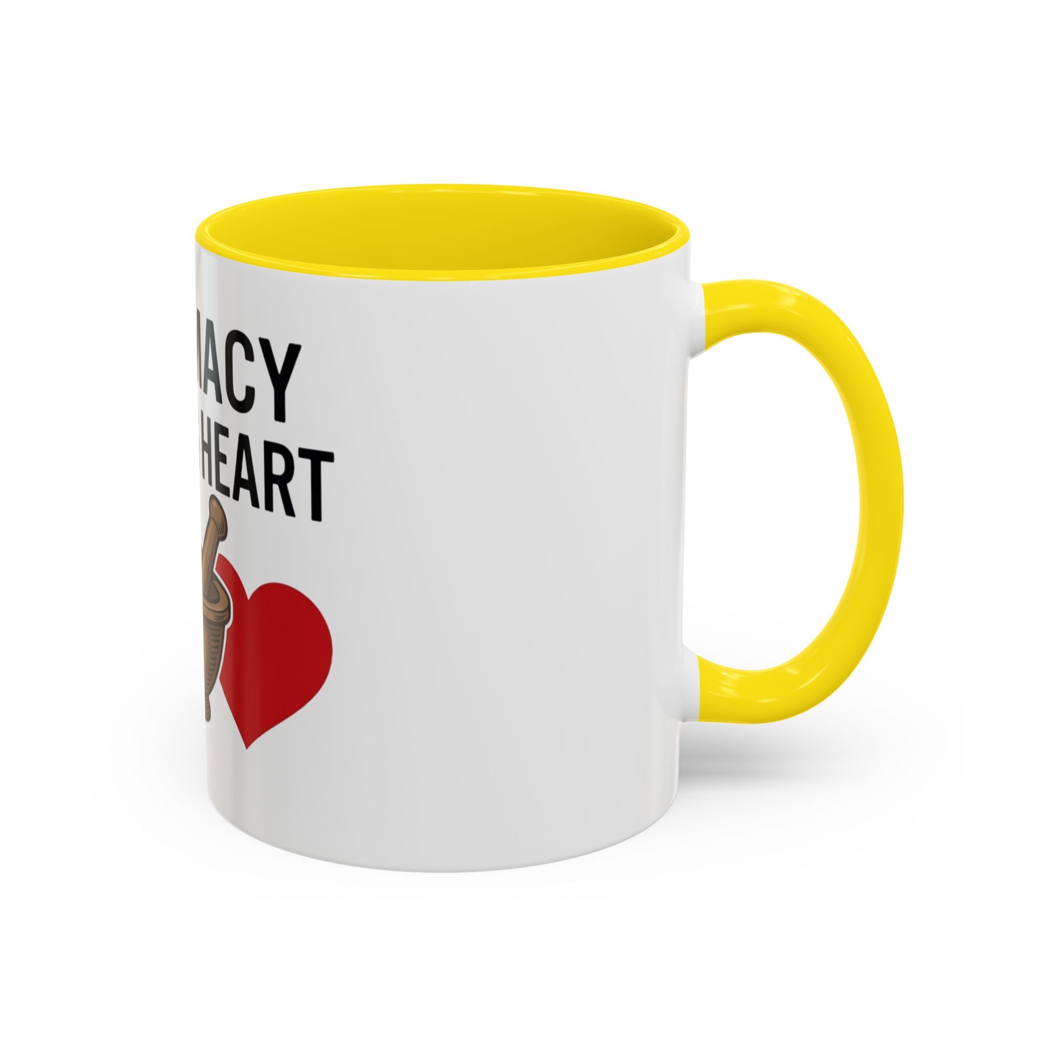 Pharmacy Healing Heart Coffee Mug — Pharmacist Appreciation Accent Mug